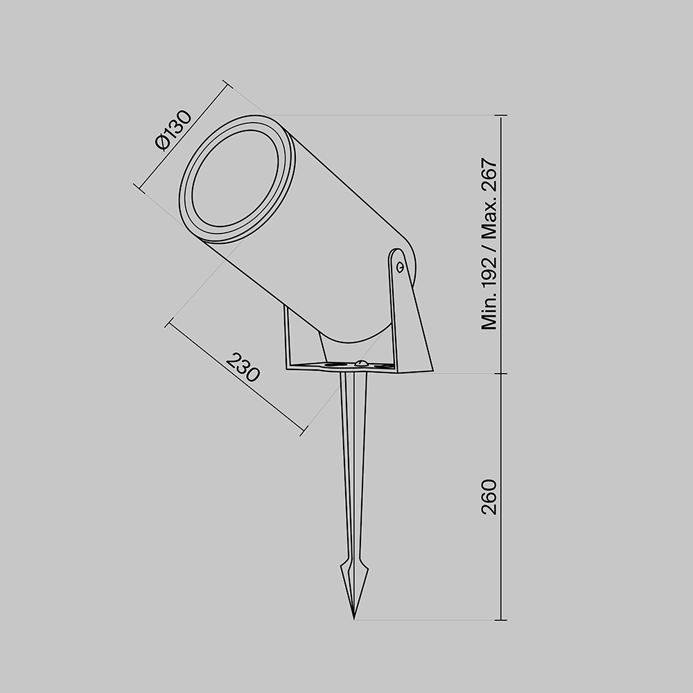 картинка Ландшафтный светильник Outdoor O050FL-L30GF3K