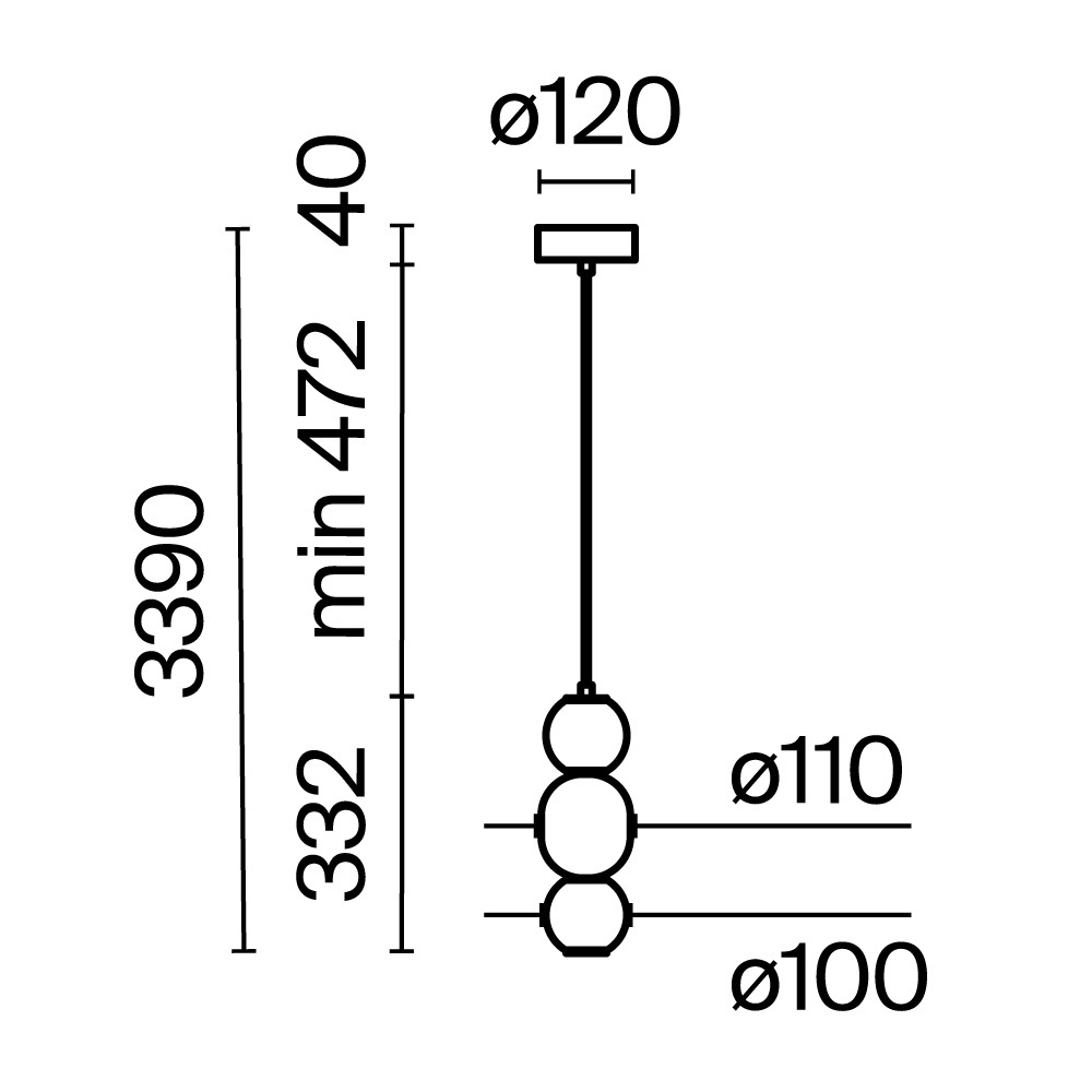 картинка Подвесной светильник Maytoni MOD273PL-L16CH3K