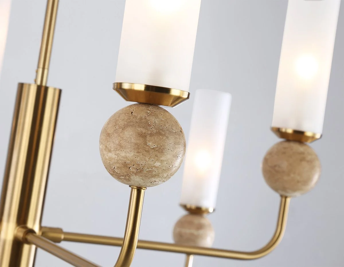 картинка Люстра на штанге с мрамором LH53252