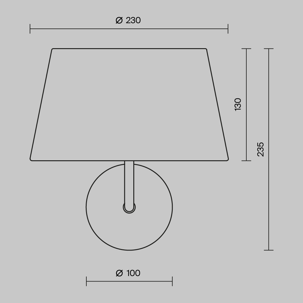 картинка Настенный светильник (бра) Maytoni MOD360WL-01BS
