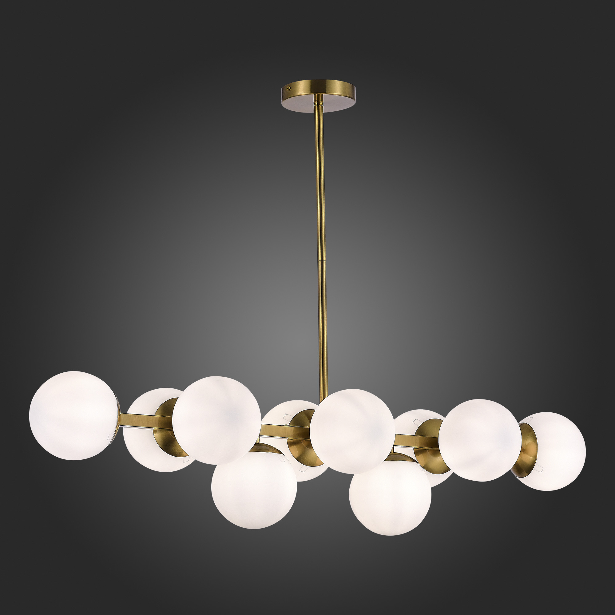 картинка SLE1191-202-10 Светильник потолочный Золотистый/Белый E27 10*60W