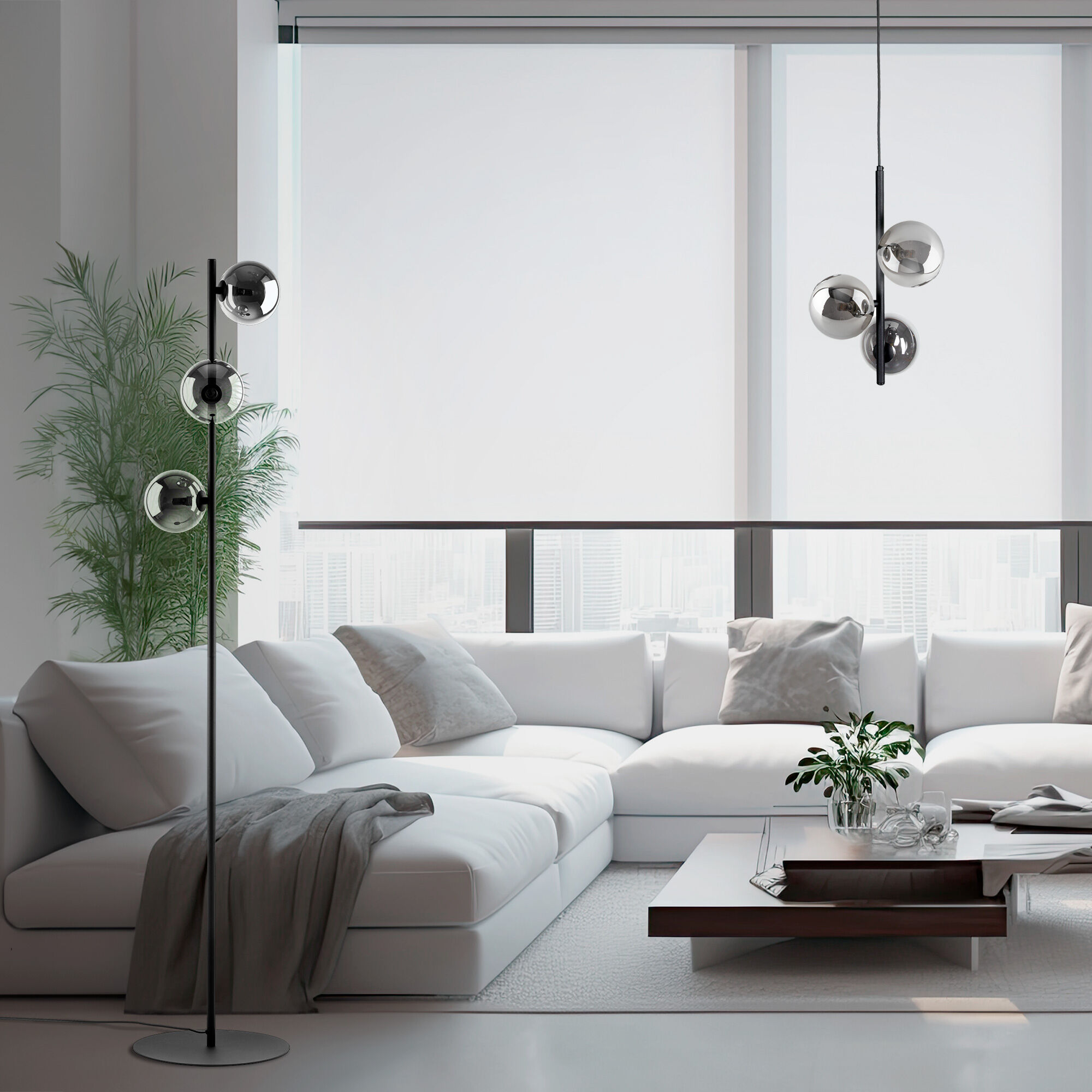 картинка Напольный светильник со стеклянными плафонами 5717 Estera