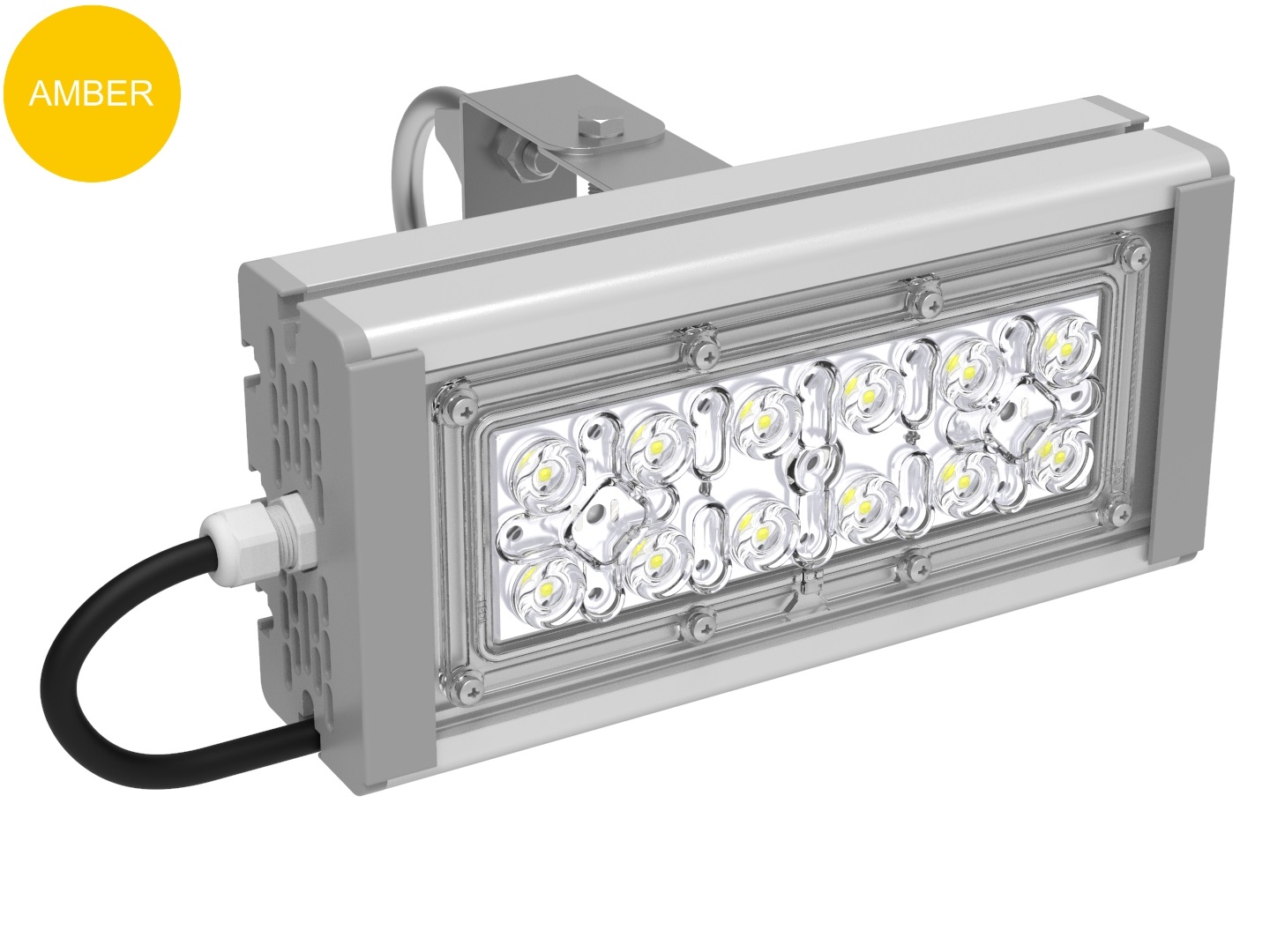 картинка Архитектурный светильник c цветной оптикой SVT-STR-M-30W-58-AMBER
