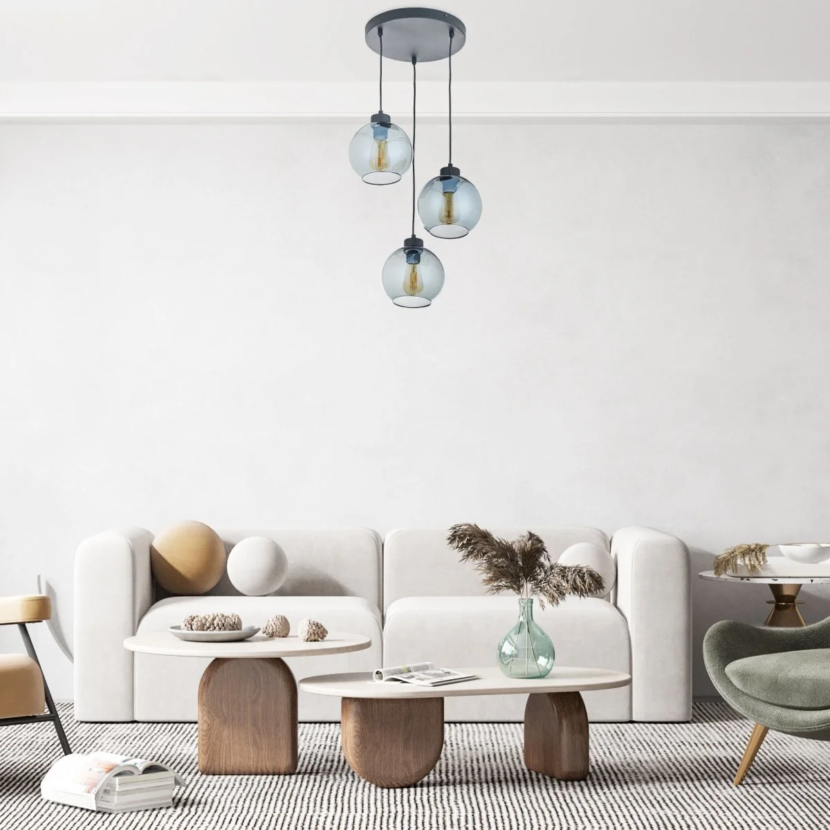 картинка Подвесной светильник со стеклянными плафонами 2819 Cubus Graphite