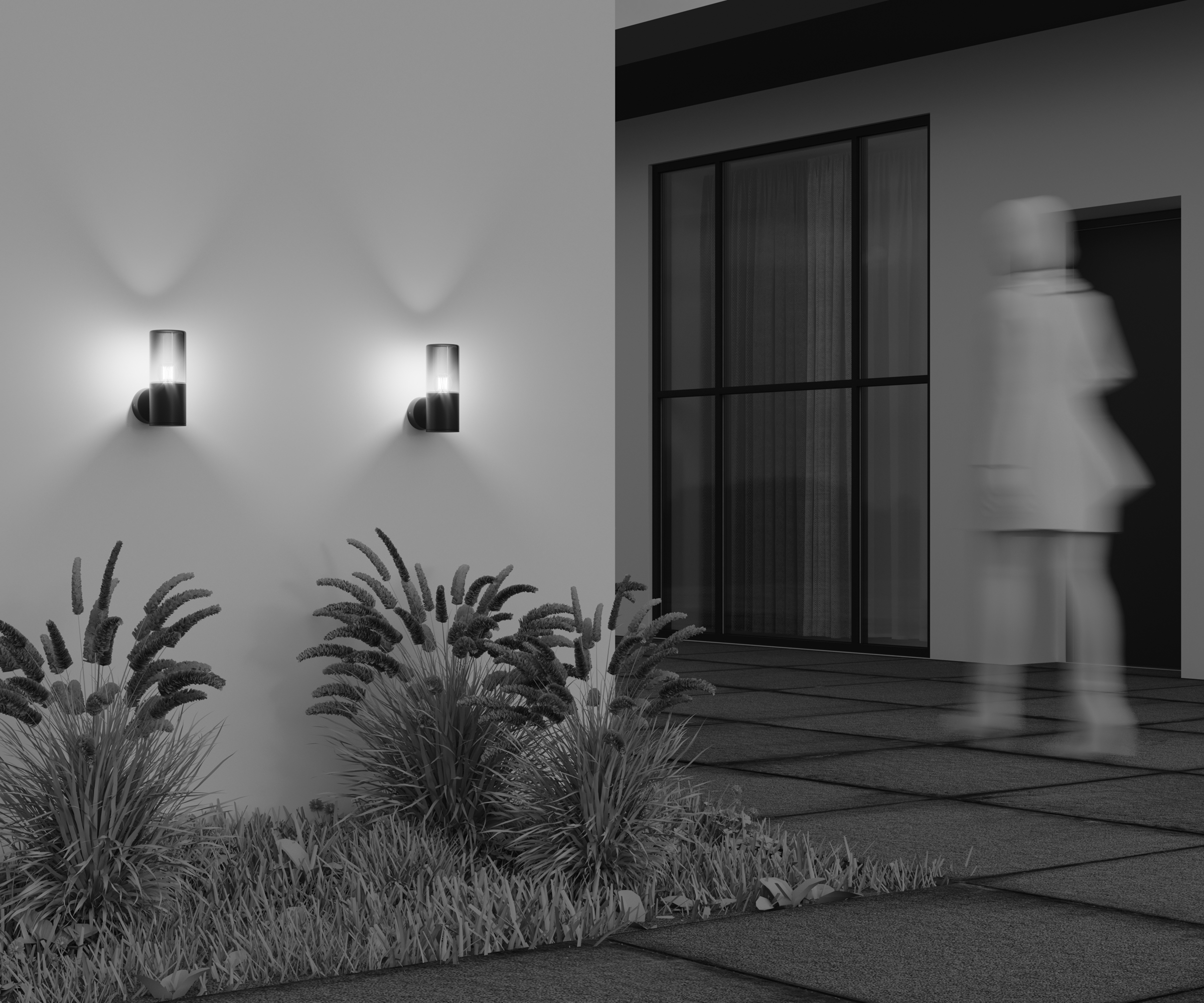 картинка Настенный светильник (бра) Outdoor O432WL-01GF