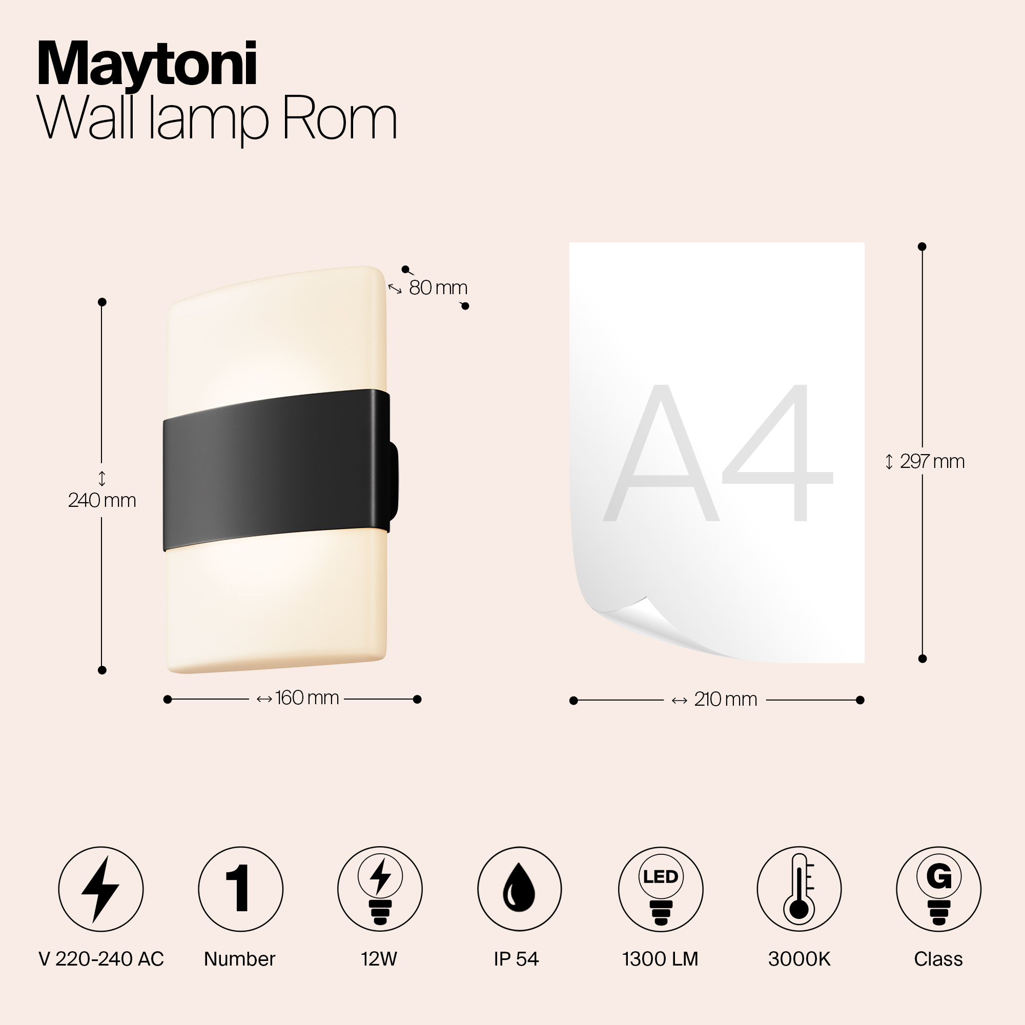 картинка Настенный светильник (бра) Outdoor O442WL-L12GF3K