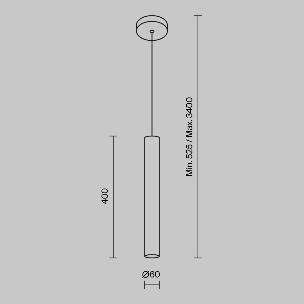 картинка Подвесной светильник Maytoni MOD161PL-01B1