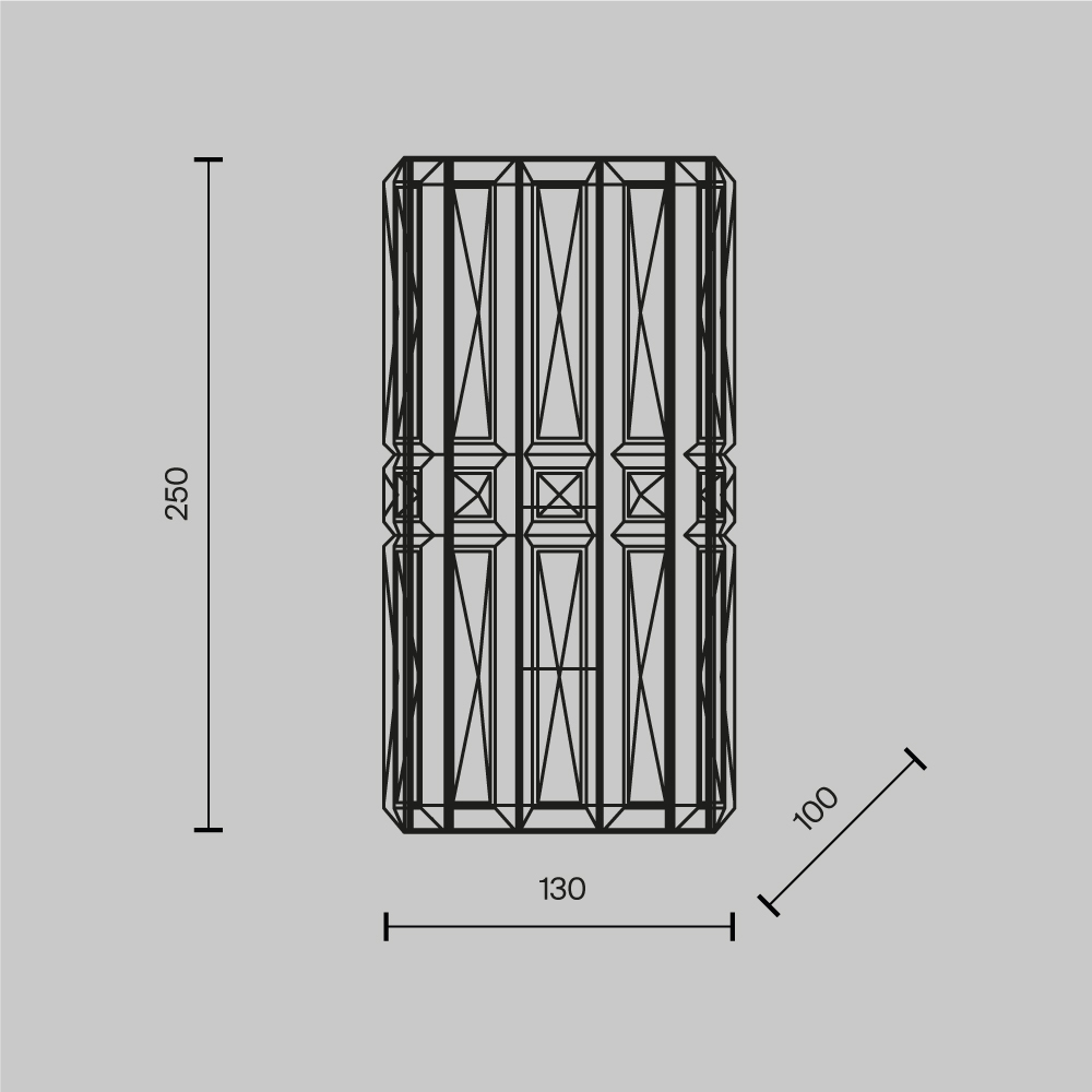 картинка Настенный светильник (бра) Maytoni MOD094WL-01G