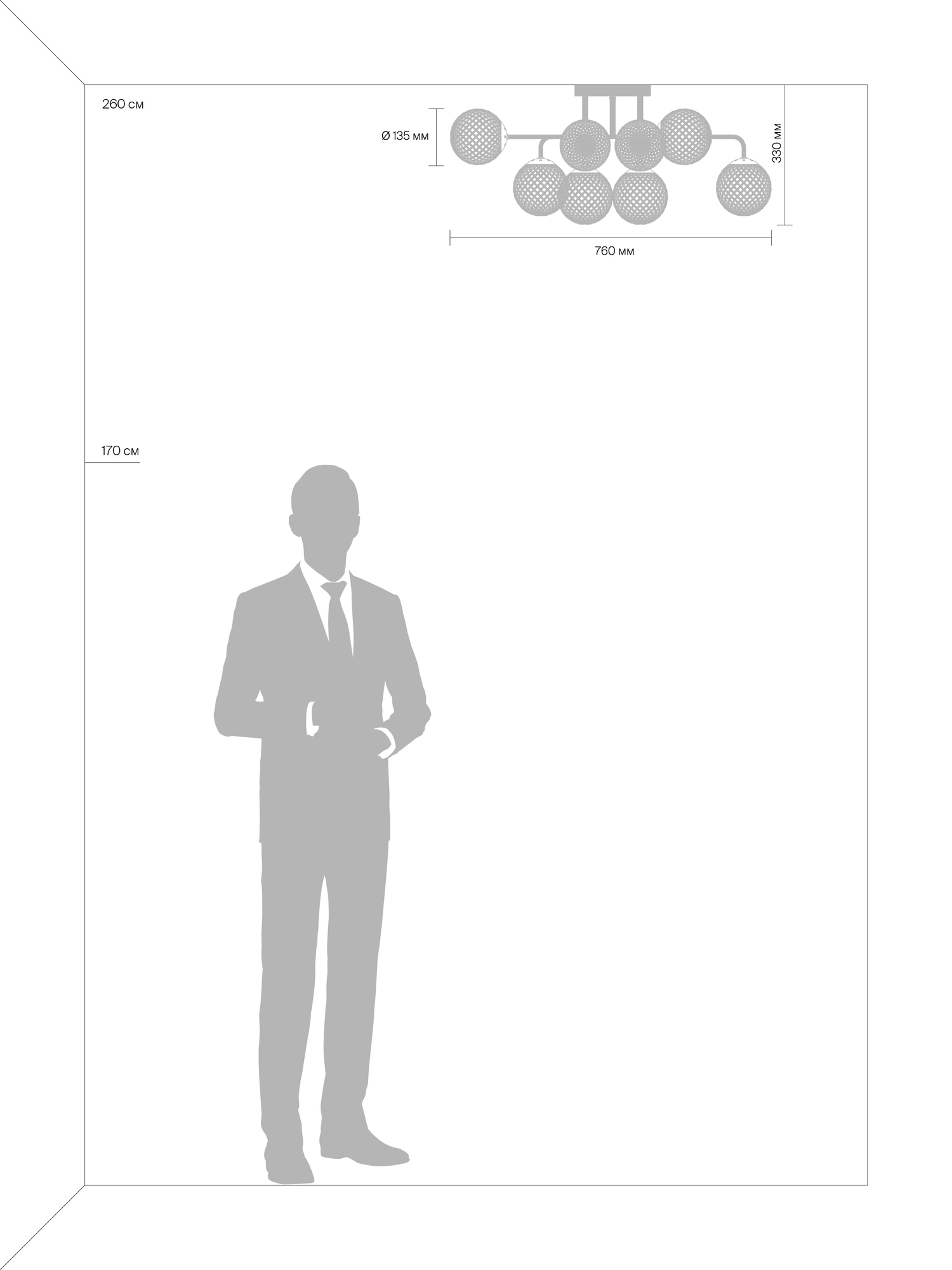 картинка Люстра Freya FR8016PL-08BBS