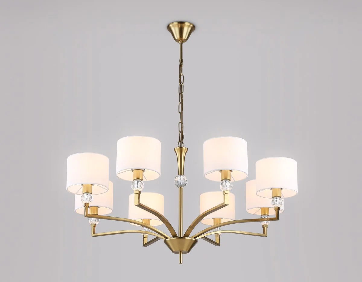 картинка Подвесная люстра с абажурами и хрусталем LH71133