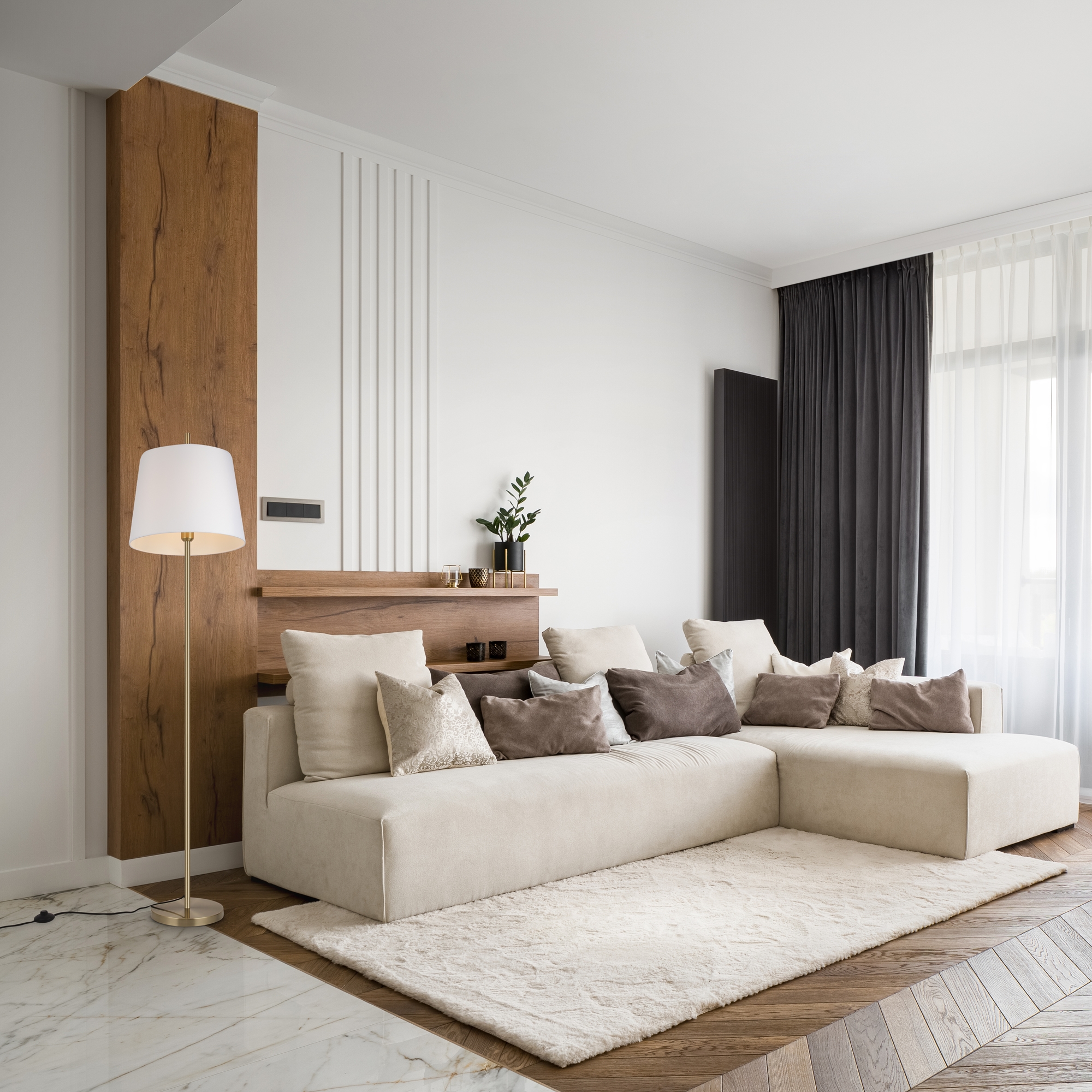 картинка Напольный светильник (торшер) Freya FR5118FL-01BS