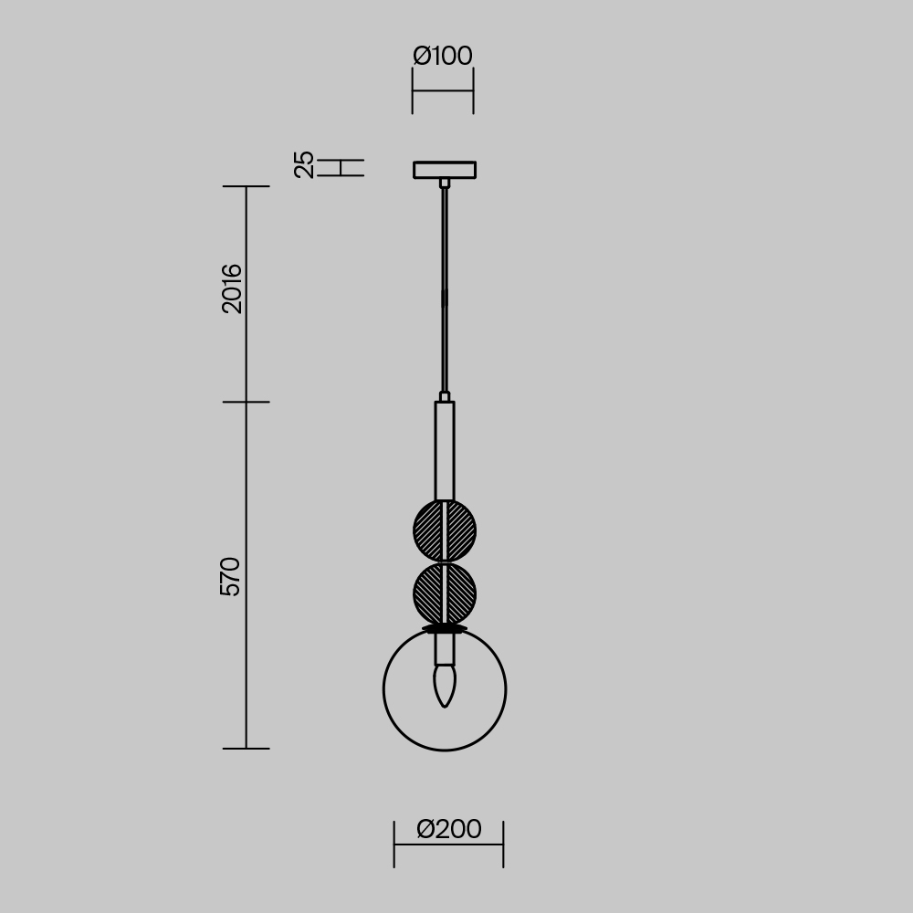 картинка Подвесной светильник Freya FR5482PL-01BS2