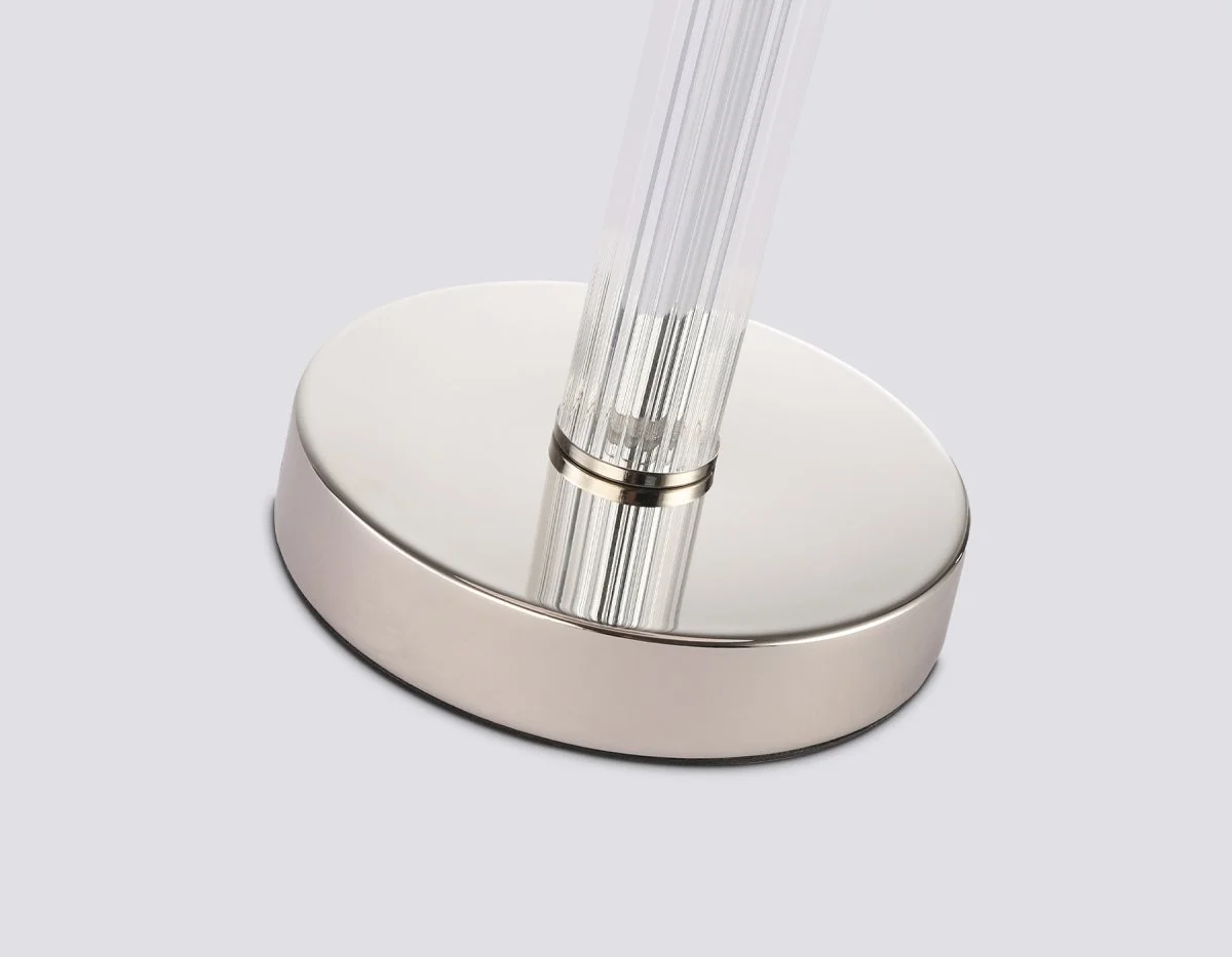 картинка Настольная лампа с абажуром и хрусталем LH71007