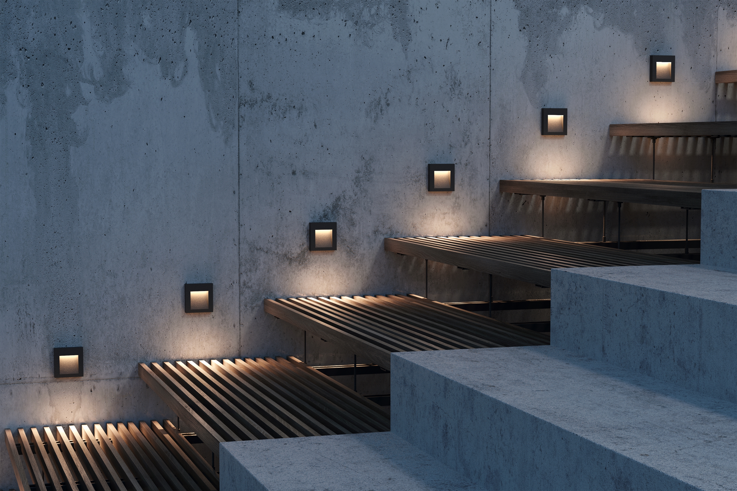 картинка Подсветка для лестниц Outdoor O038-L3B