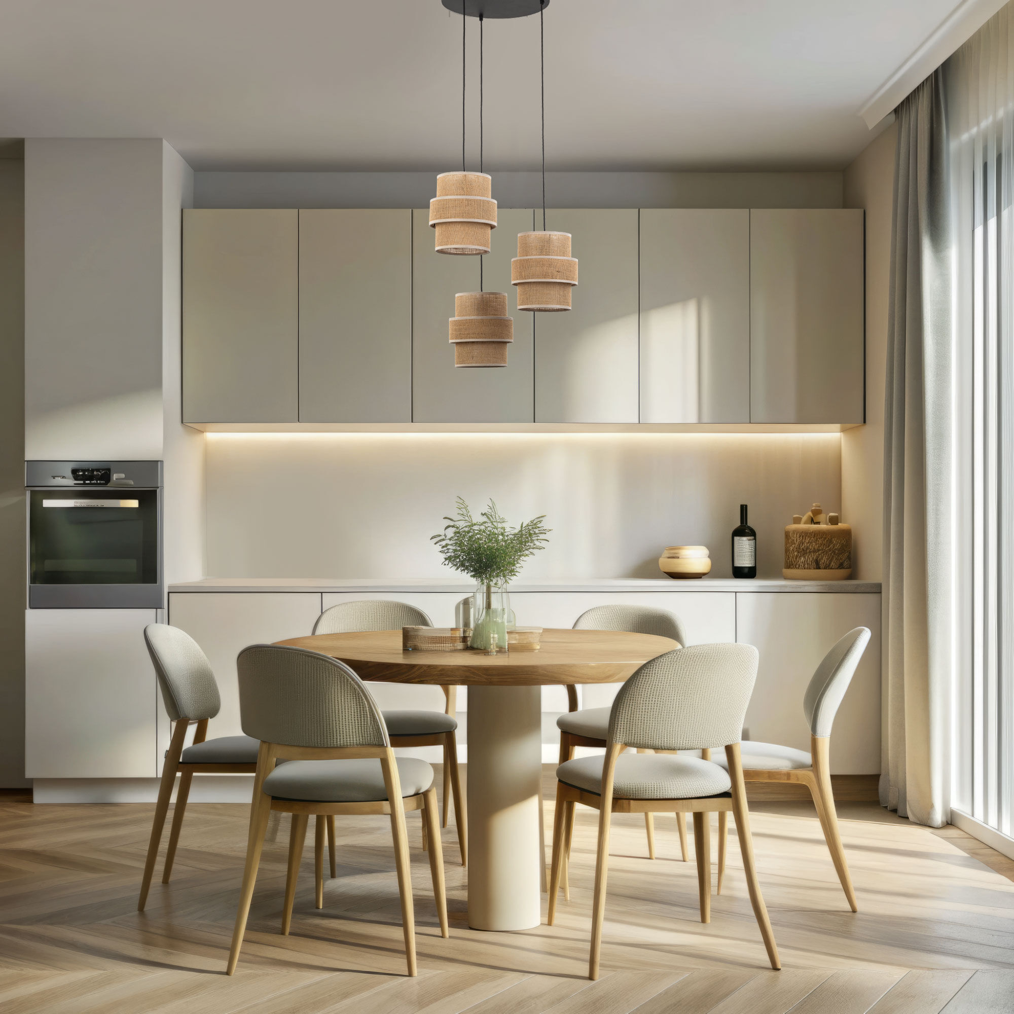 картинка Подвесной светильник с тканевыми абажурами 6098 Calisto