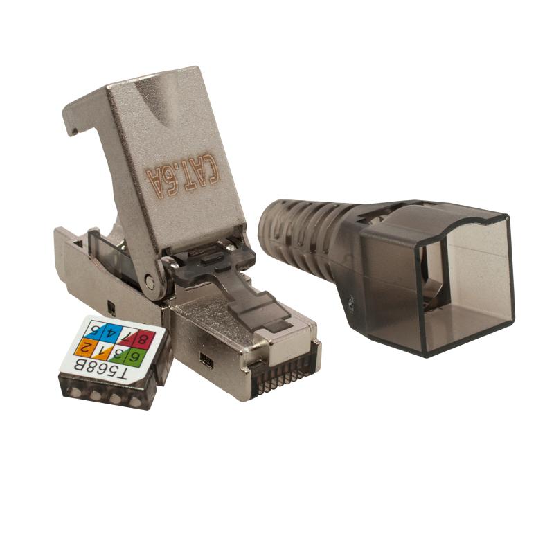 картинка Коннектор RJ45 (8P8C) STP кат.6A безынструментальный SUPRLAN 10-0240