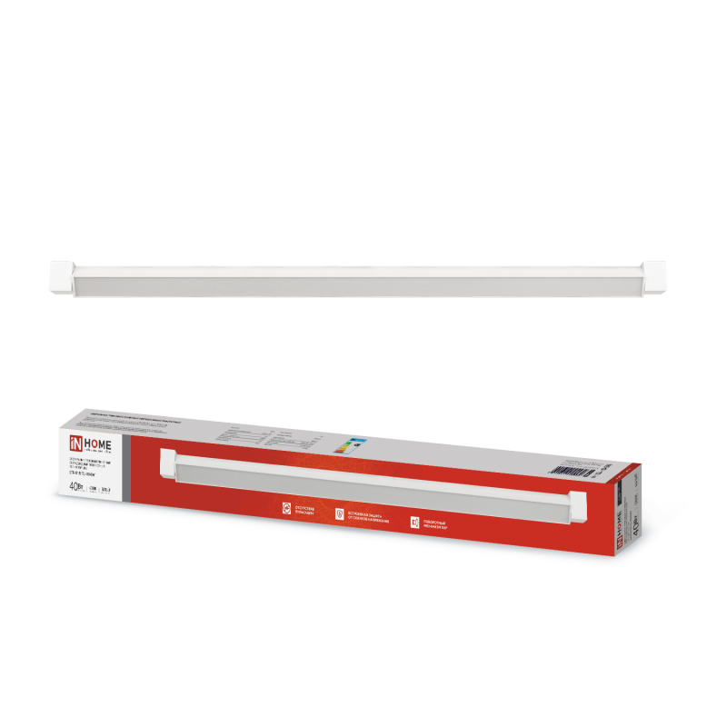 картинка Светильник трековый линейный светодиодный поворотный LTR-01R-TL 4040W 40Вт 4000К 605мм 120 градусов белый серии TOP-LINE IN HOME