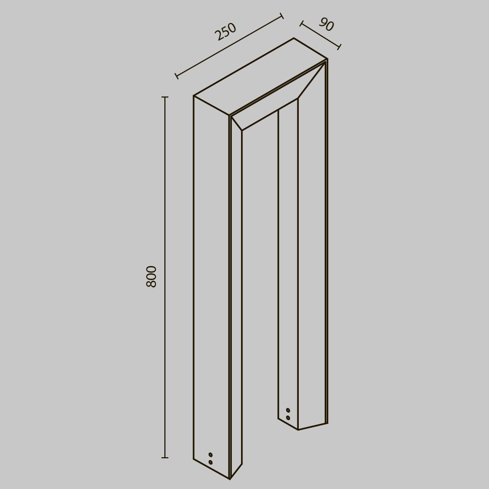 картинка Ландшафтный светильник Outdoor O469FL-L12GF3K