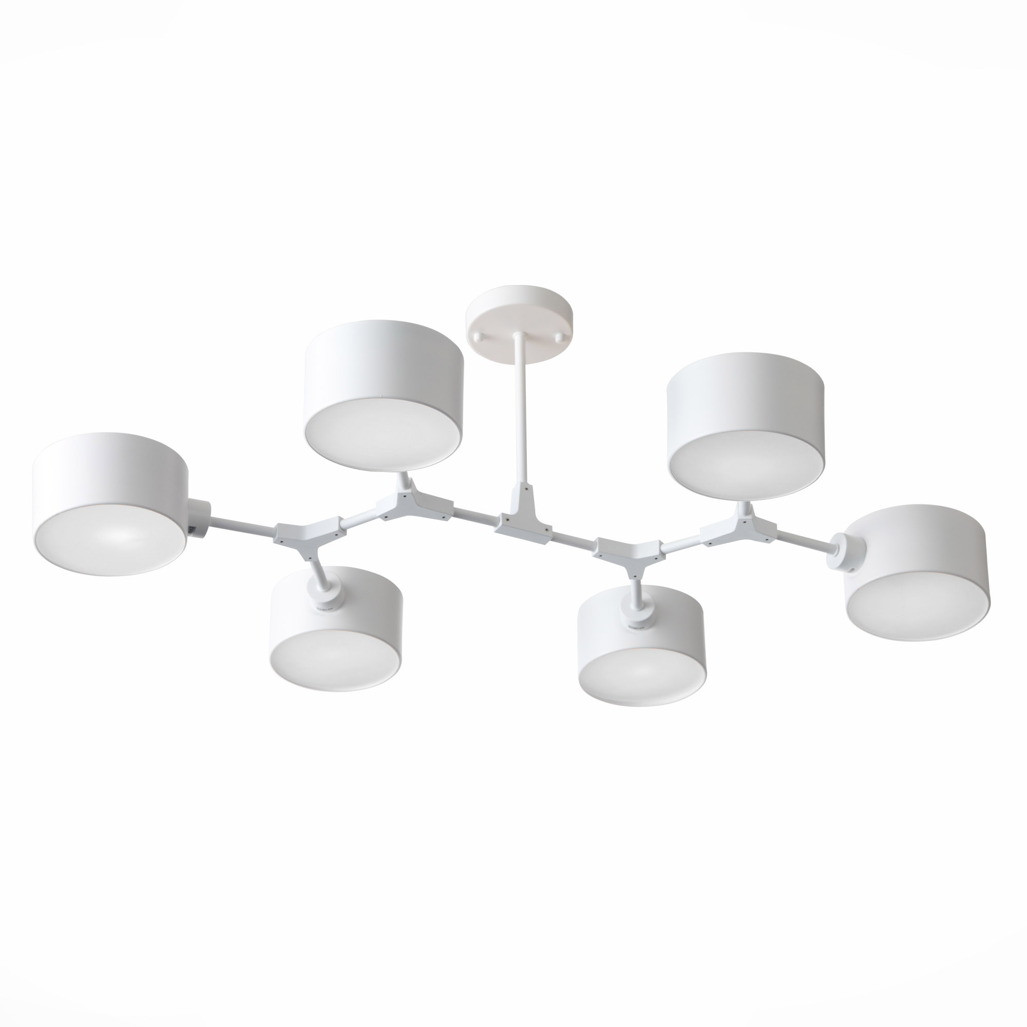 картинка SLE183502-06 Светильник потолочный Белый/Белый E14 6*60W