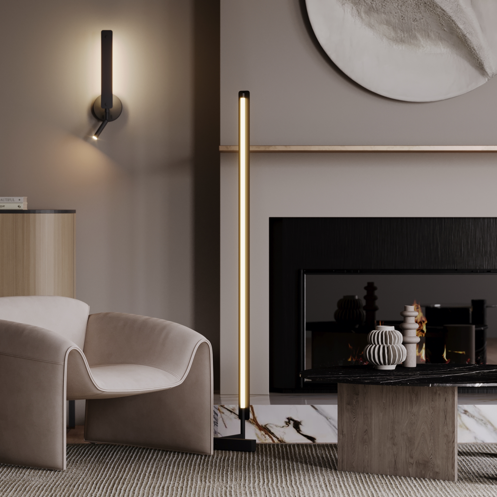 картинка Напольный светильник (торшер) Maytoni MOD214FL-L20B3K