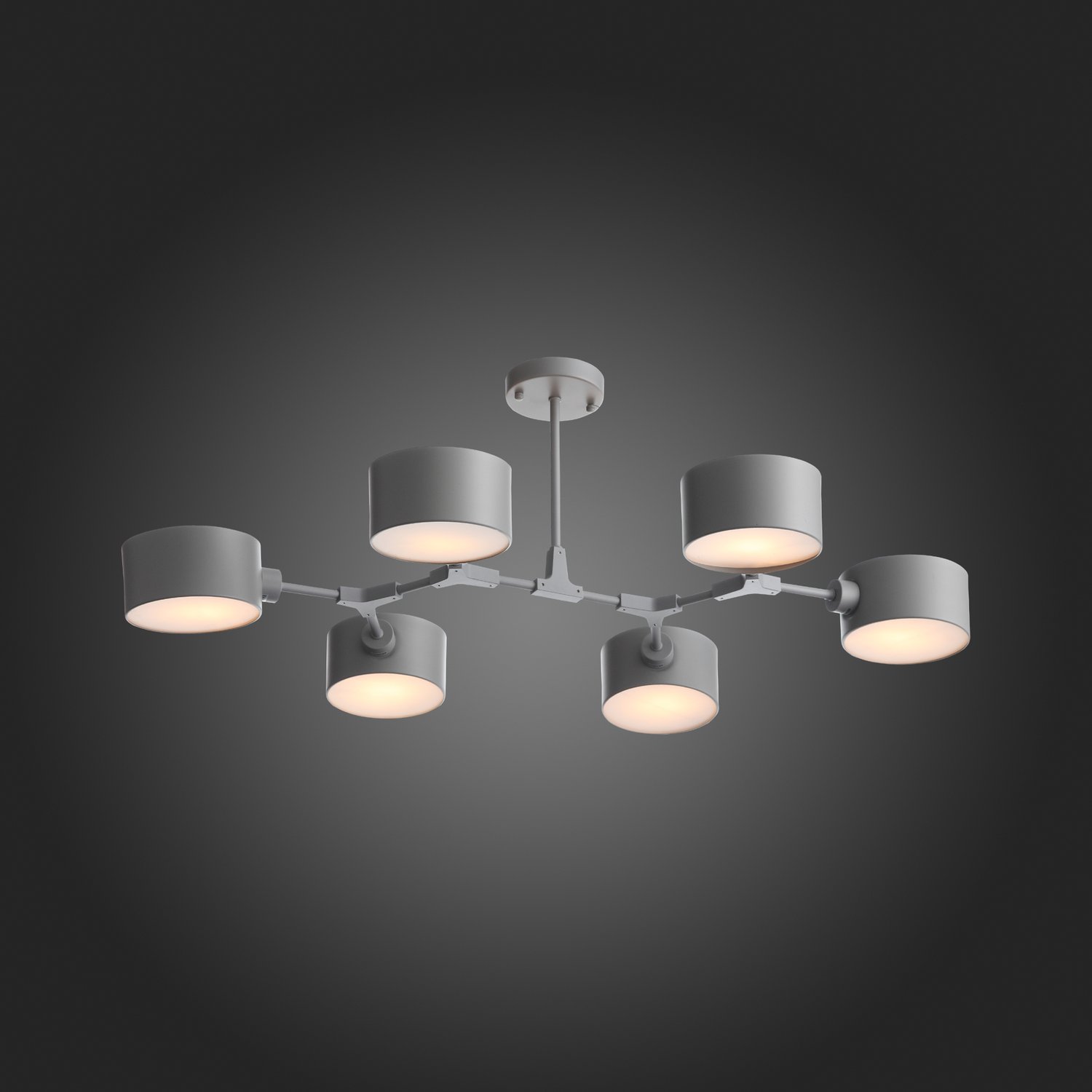 картинка SLE183702-06 Светильник потолочный Серый/Серый E14 6*60W