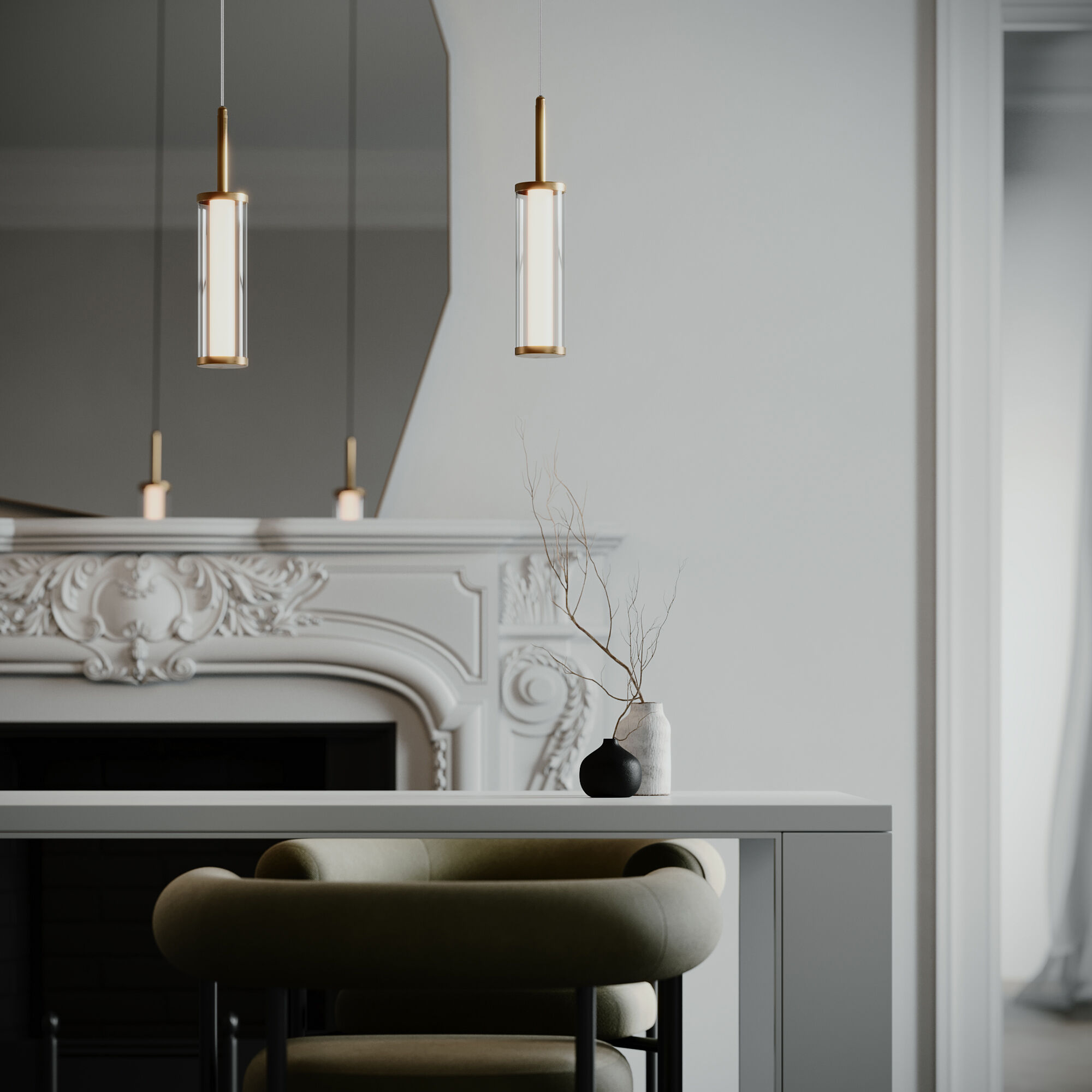 картинка Подвесной светильник Stark 50386/1 LED латунь