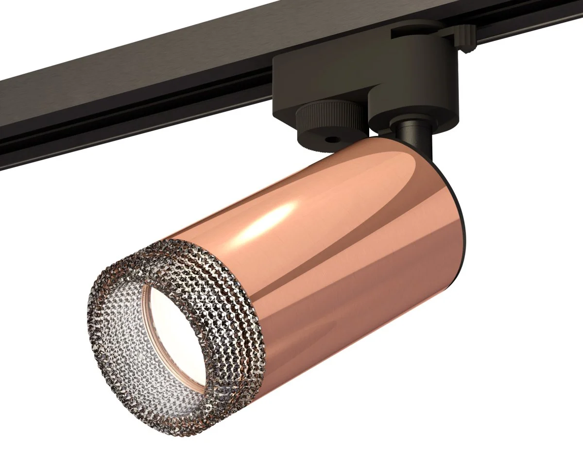 картинка Комплект трекового однофазного светильника с композитным хрусталем XT6326011