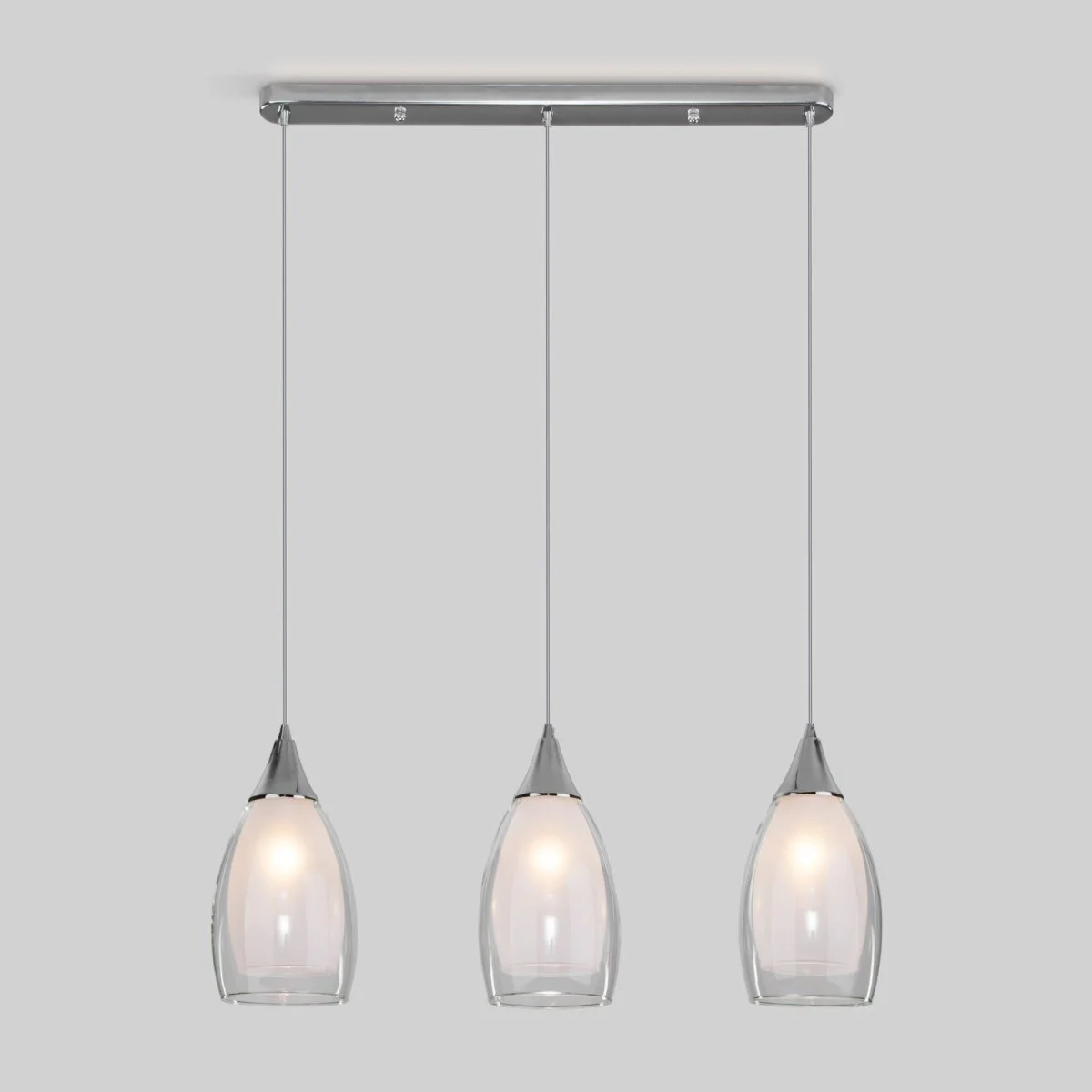 картинка Подвесной светильник со стеклянным плафоном 50285/3 хром