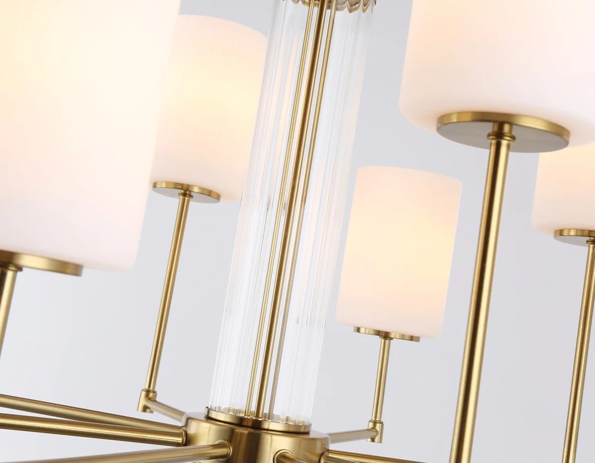 картинка Люстра со стеклянными плафонами на штанге LH56217