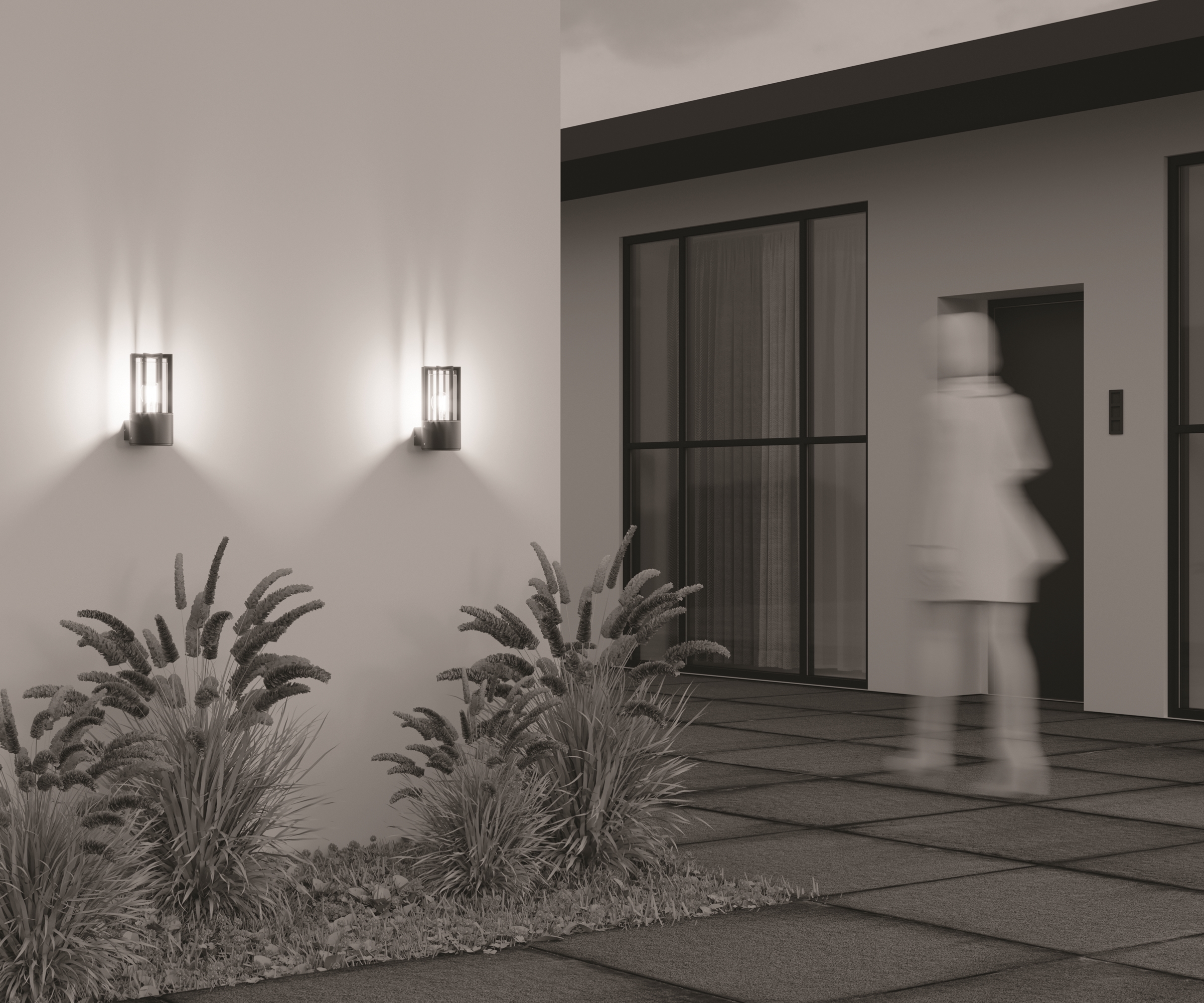 картинка Настенный светильник (бра) Outdoor O453WL-01GF