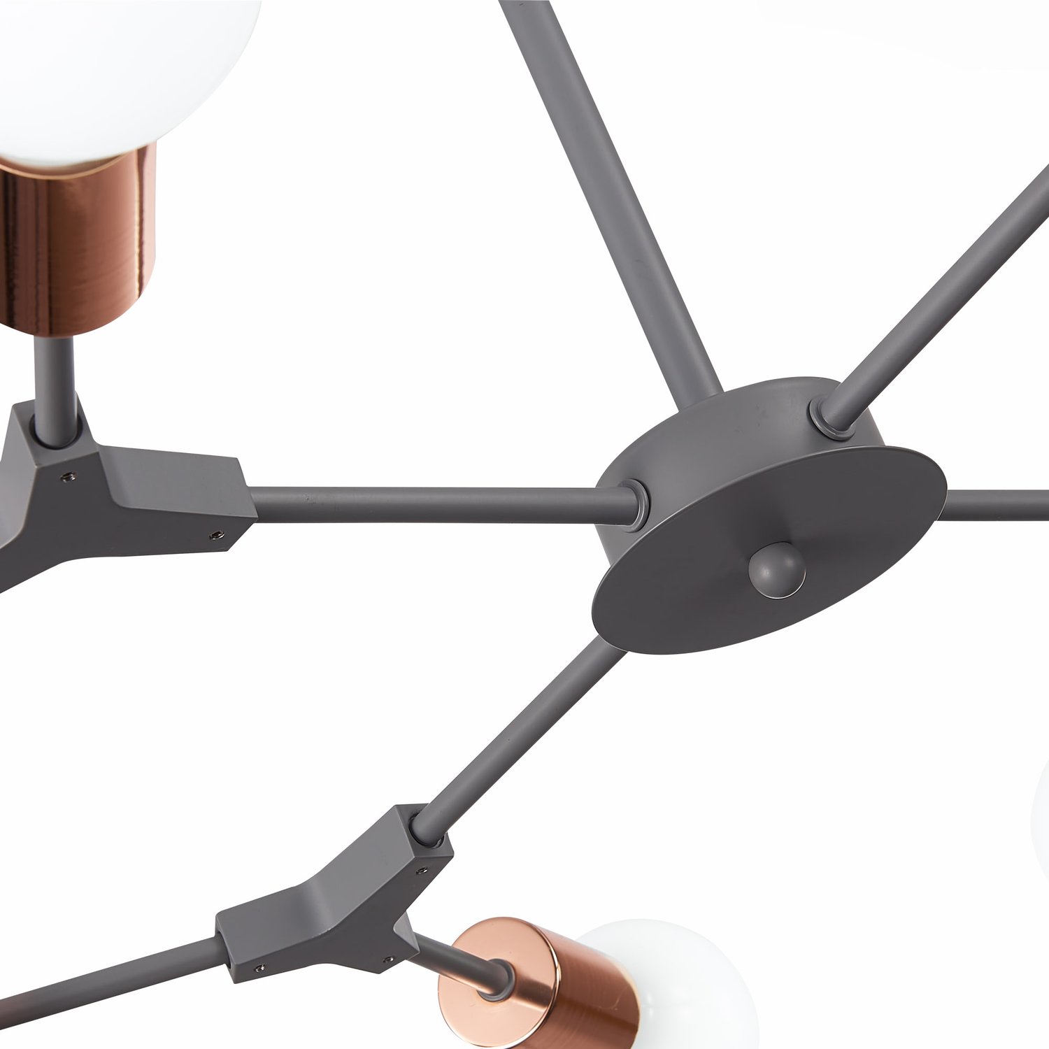 картинка SLE106403-08 Светильник потолочный Серый, Розовое золото E27 8*60W