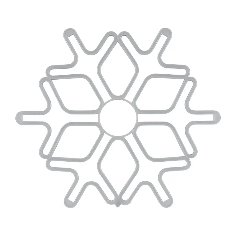 картинка Светодиодная фигура из гибкого неона Снежинка 60x60см СИНИЙ NEON-NIGHT