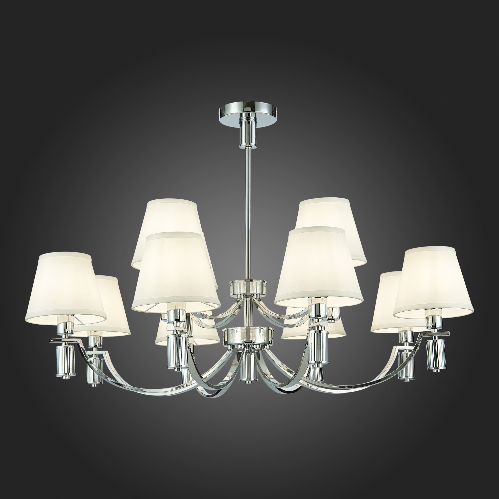 картинка SLE111303-12 Светильник подвесной Хром/Белый E14 12*40W