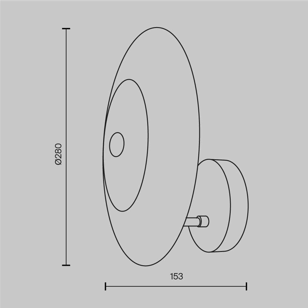 картинка Настенный светильник (бра) Maytoni MOD007WL-01G