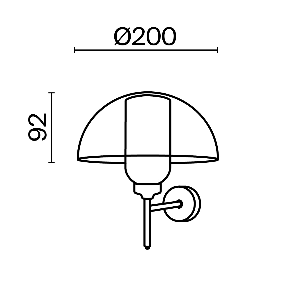 картинка Настенный светильник (бра) Maytoni MOD177WL-01B