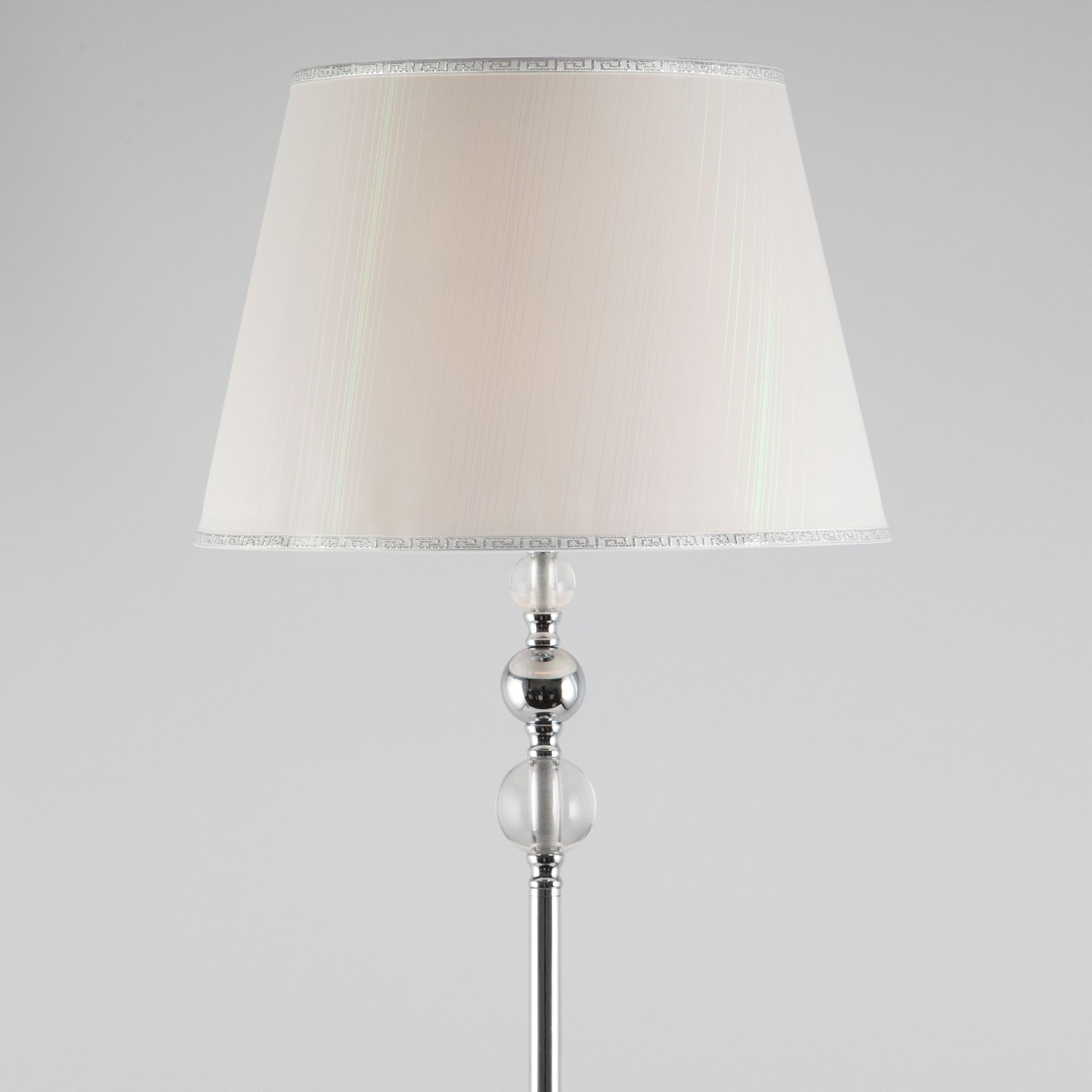 картинка Торшер классический с абажуром 01072/1 хром