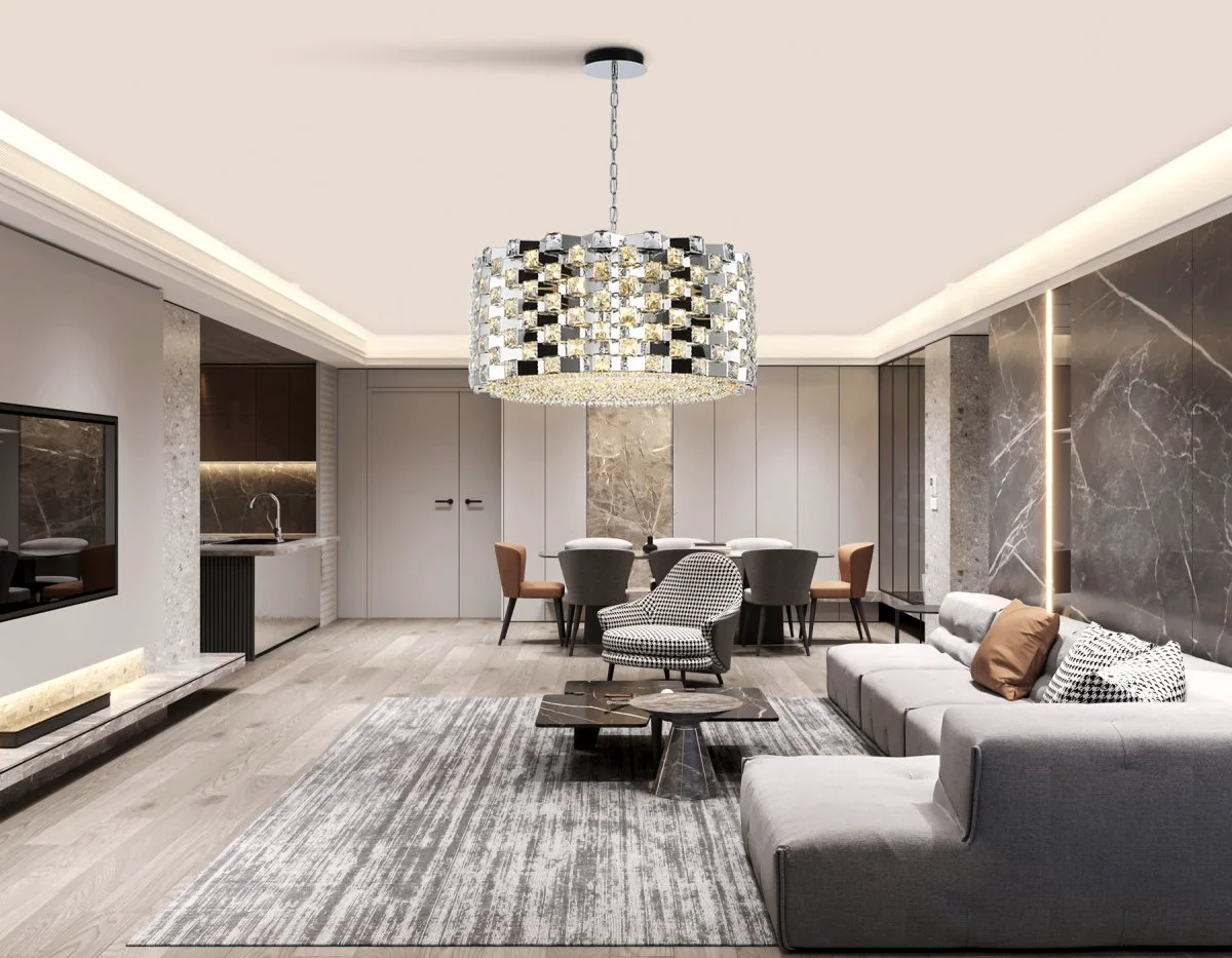 картинка Подвесная люстра с хрусталем LH41006