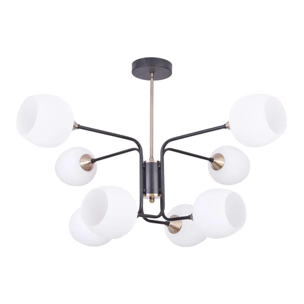 картинка Люстра на штанге Arte Lamp SKAT A3564PL-8BK