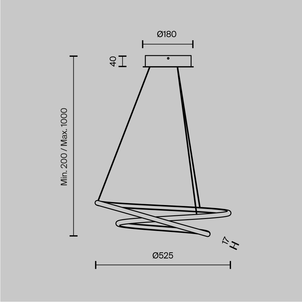 картинка Подвесной светильник Maytoni MOD100PL-L47BSK1