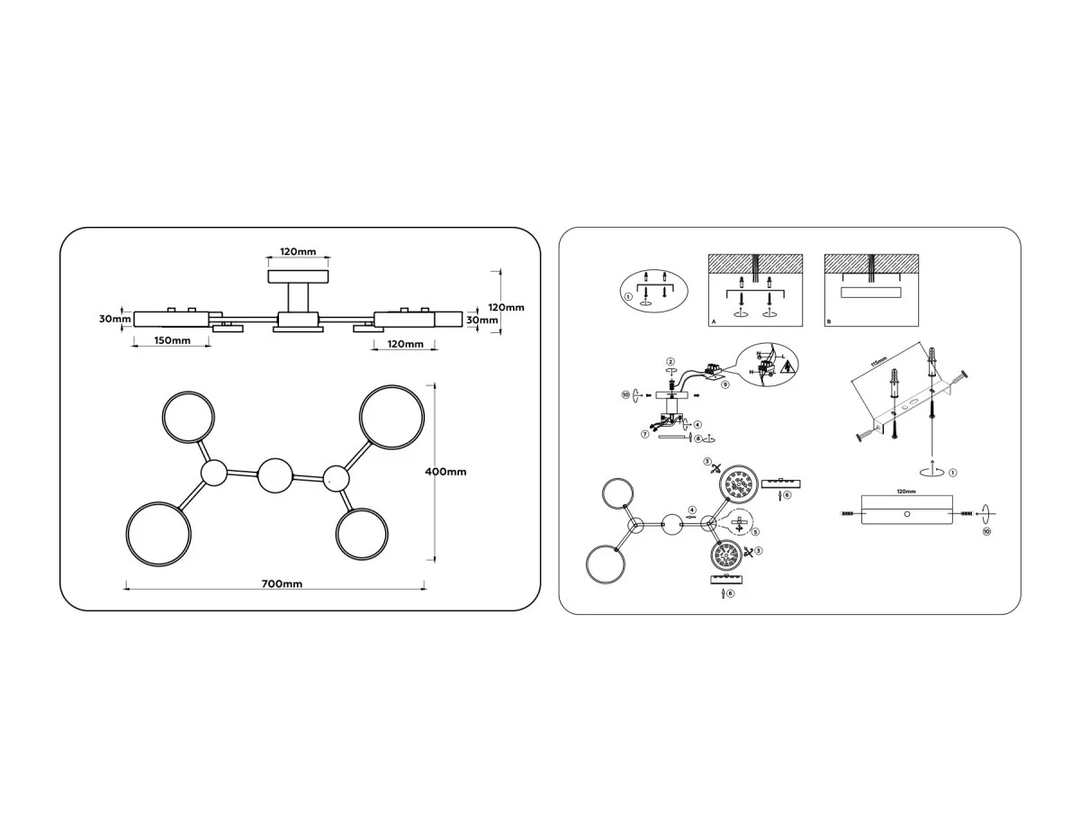 картинка Люстра светодиодная на штанге FL4860