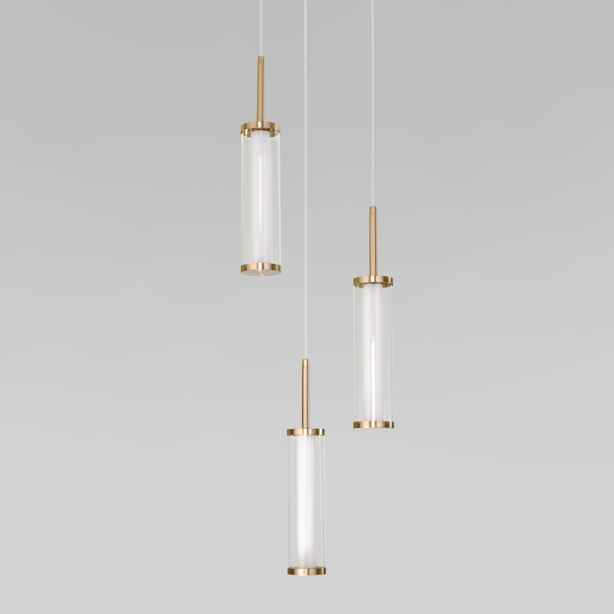 картинка Подвесной светодиодный светильник 50386/3 LED латунь