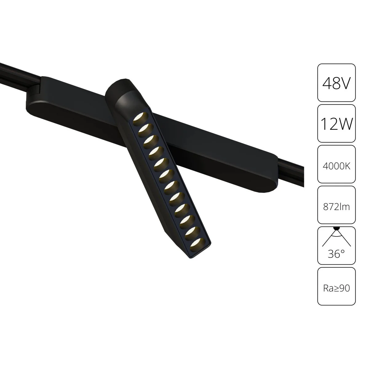 картинка Магнитный трековый светильник Arte Lamp RAPID A6161PL-1BK