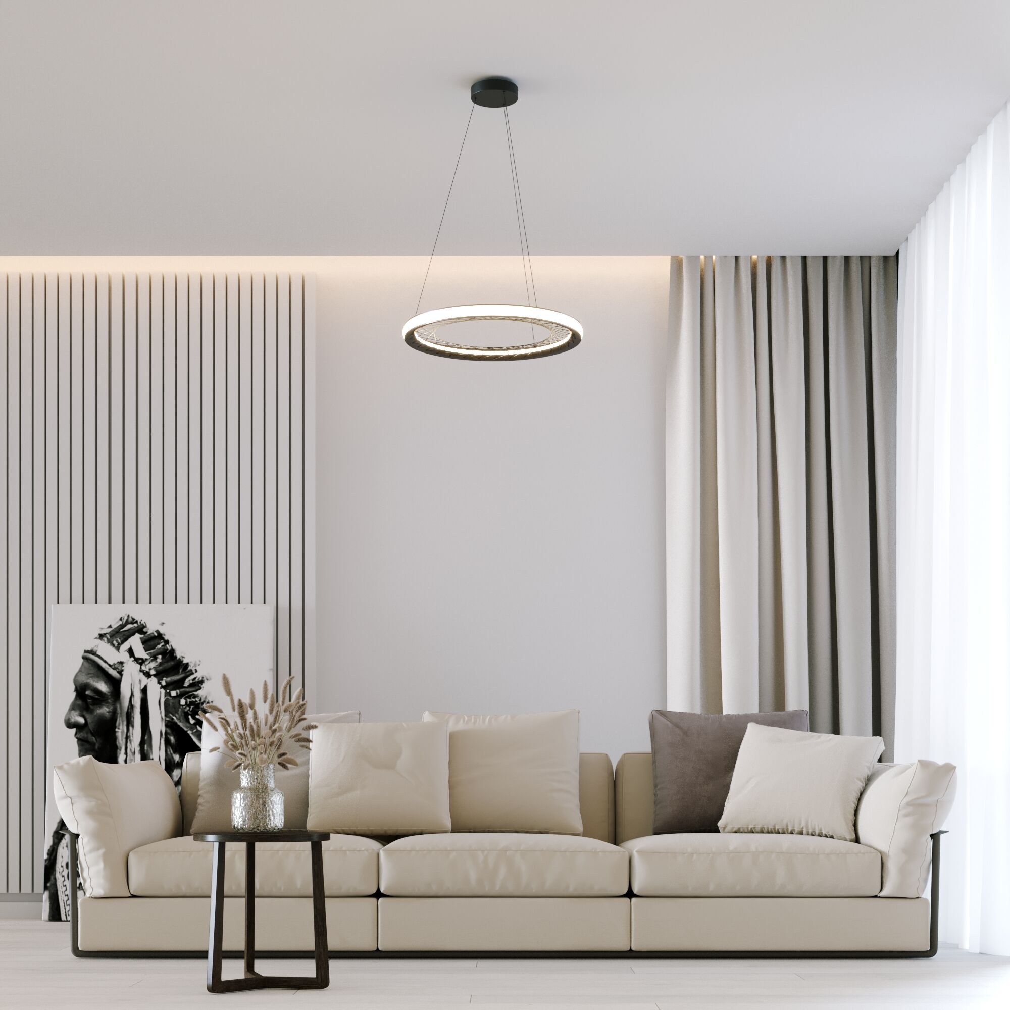 картинка Подвесной светодиодный светильник 40024/1 LED серый