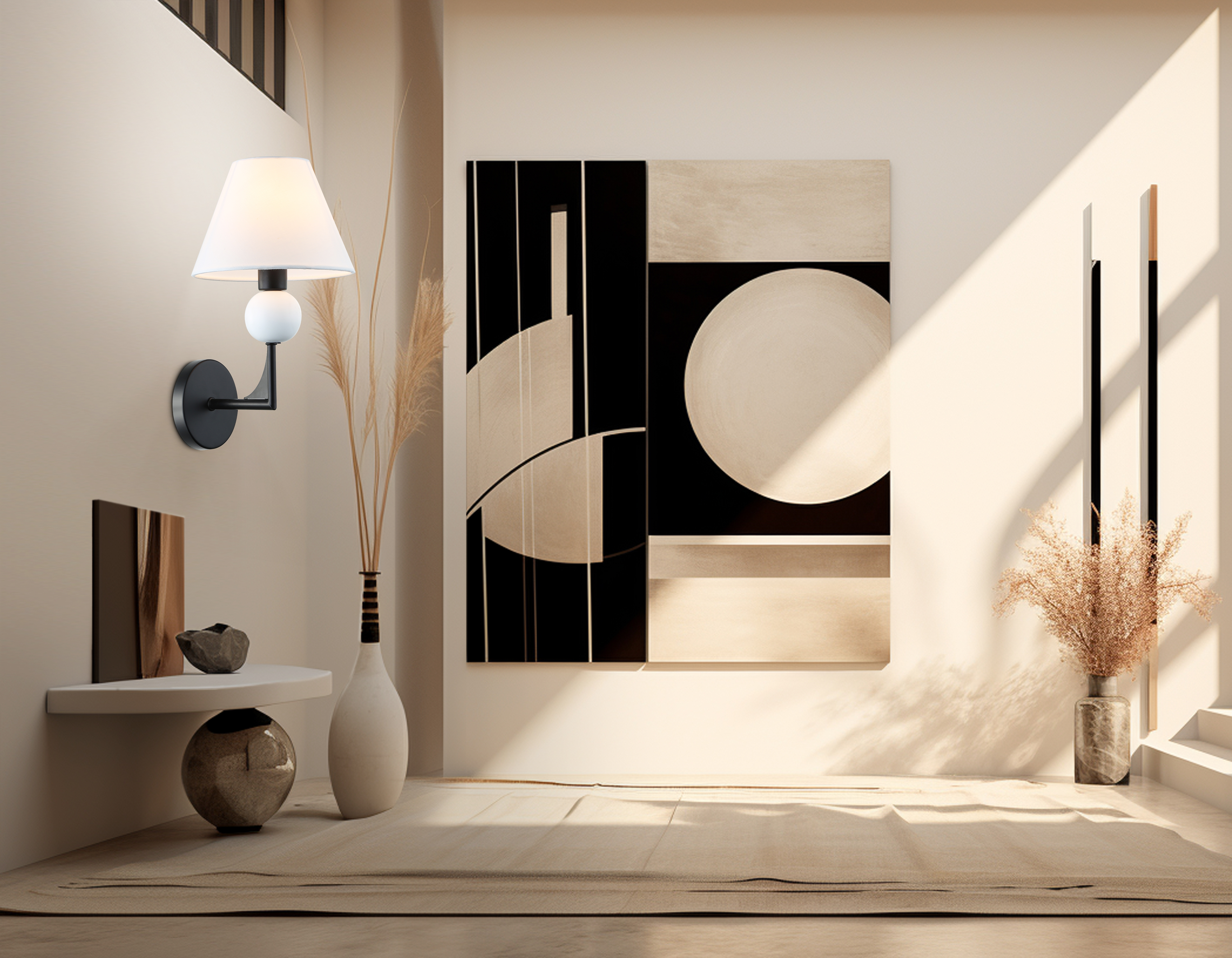 картинка Настенный светильник с абажуром LH75156