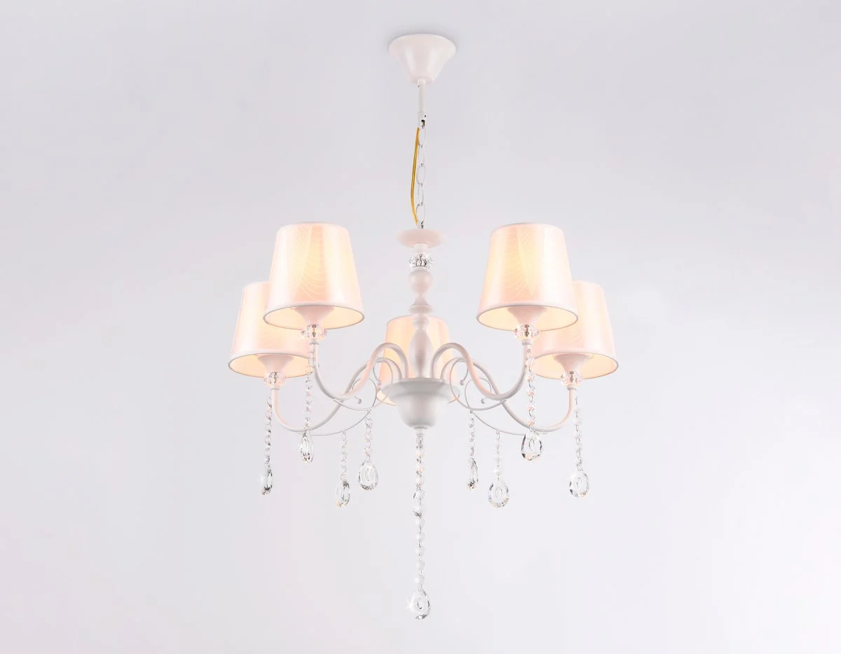 картинка Подвесная люстра с абажуром и хрусталем TR4603