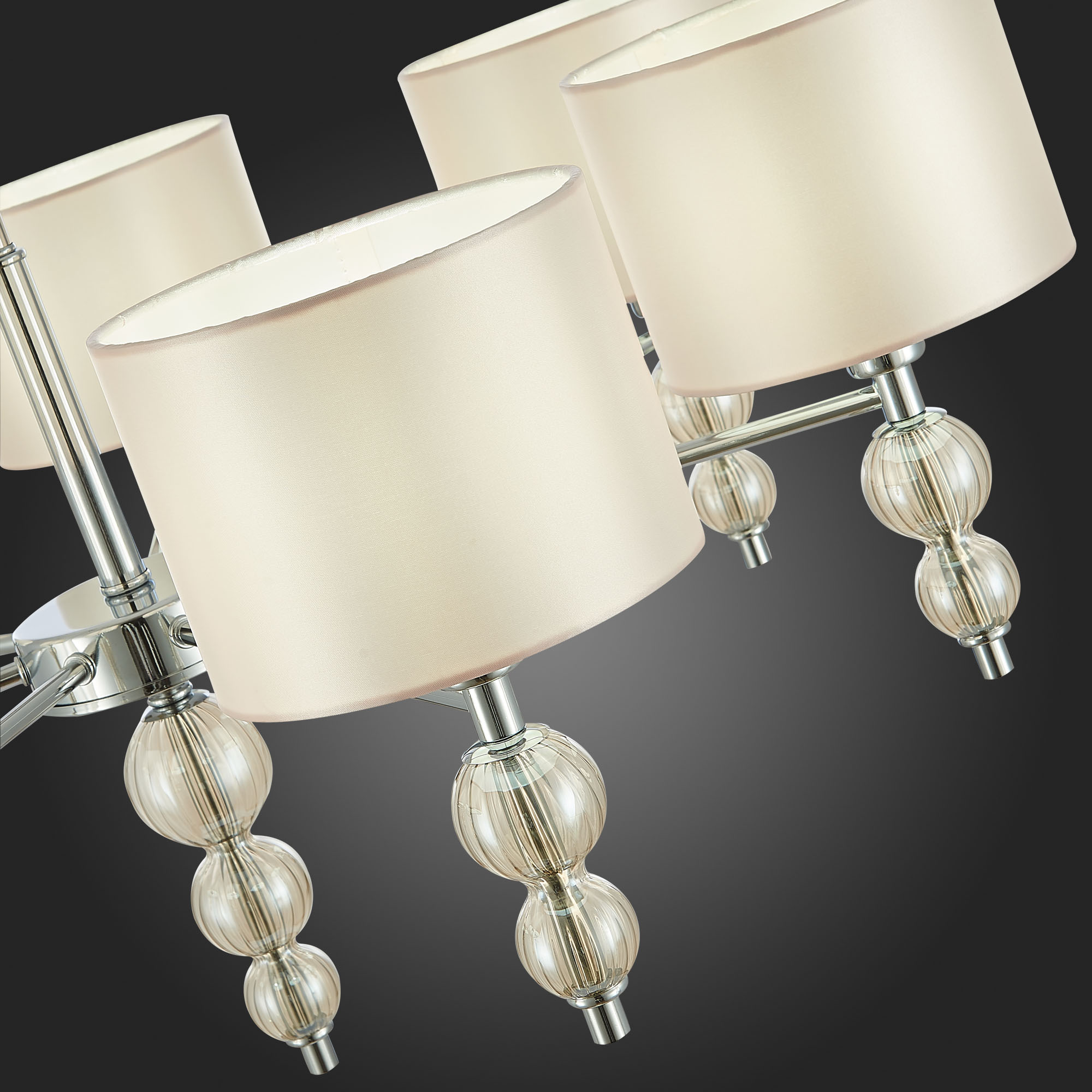 картинка SLE105703-07 Светильник подвесной Хром/Светло-бежевый E14 7*40W