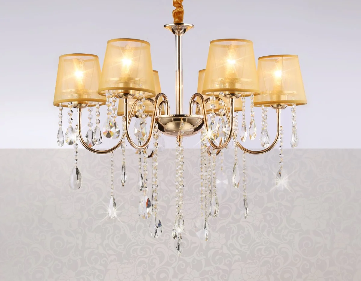 картинка Подвесная люстра с абажурами и хрусталем TR4589