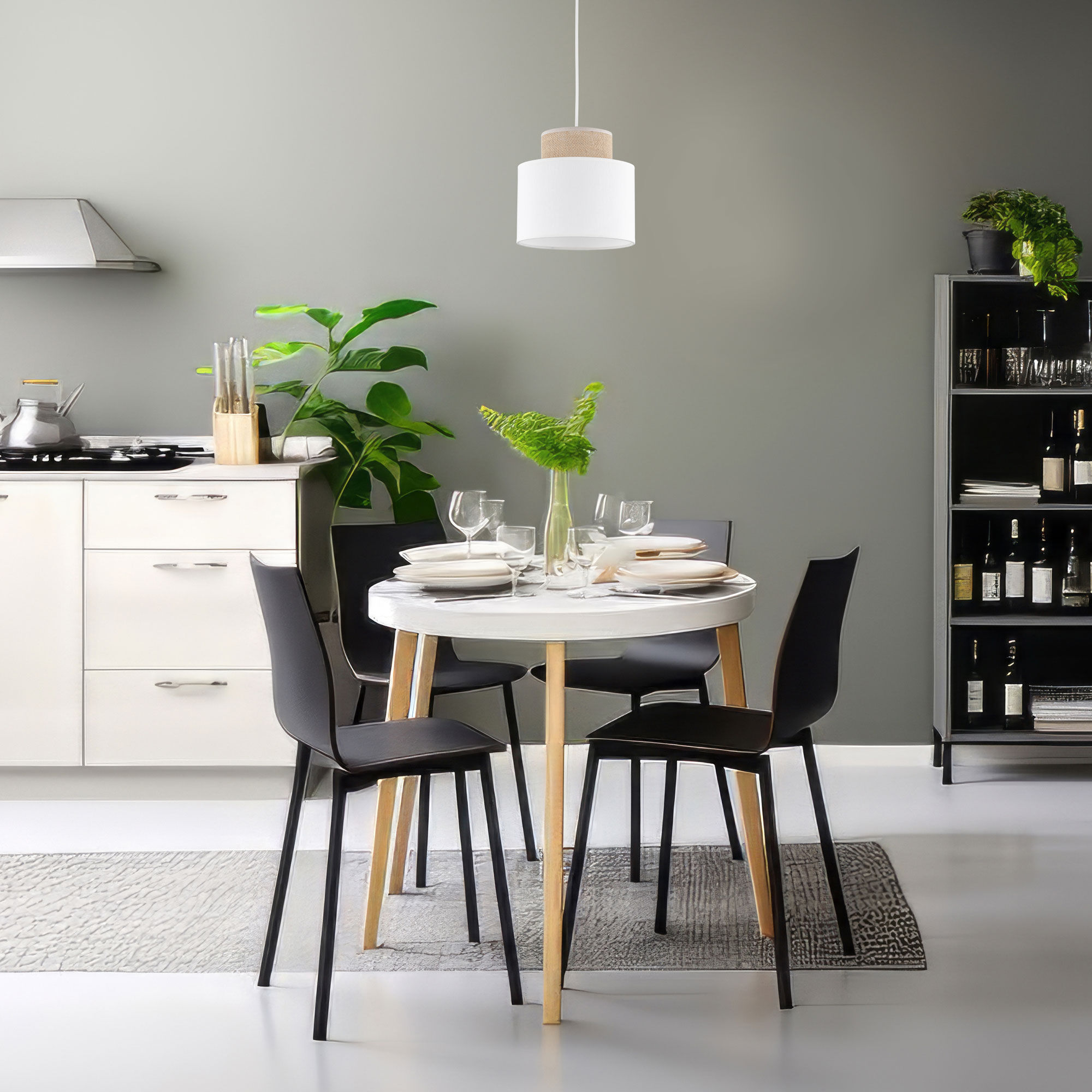 картинка Подвесной светильник с тканевым рассеивателем 10078 Duo