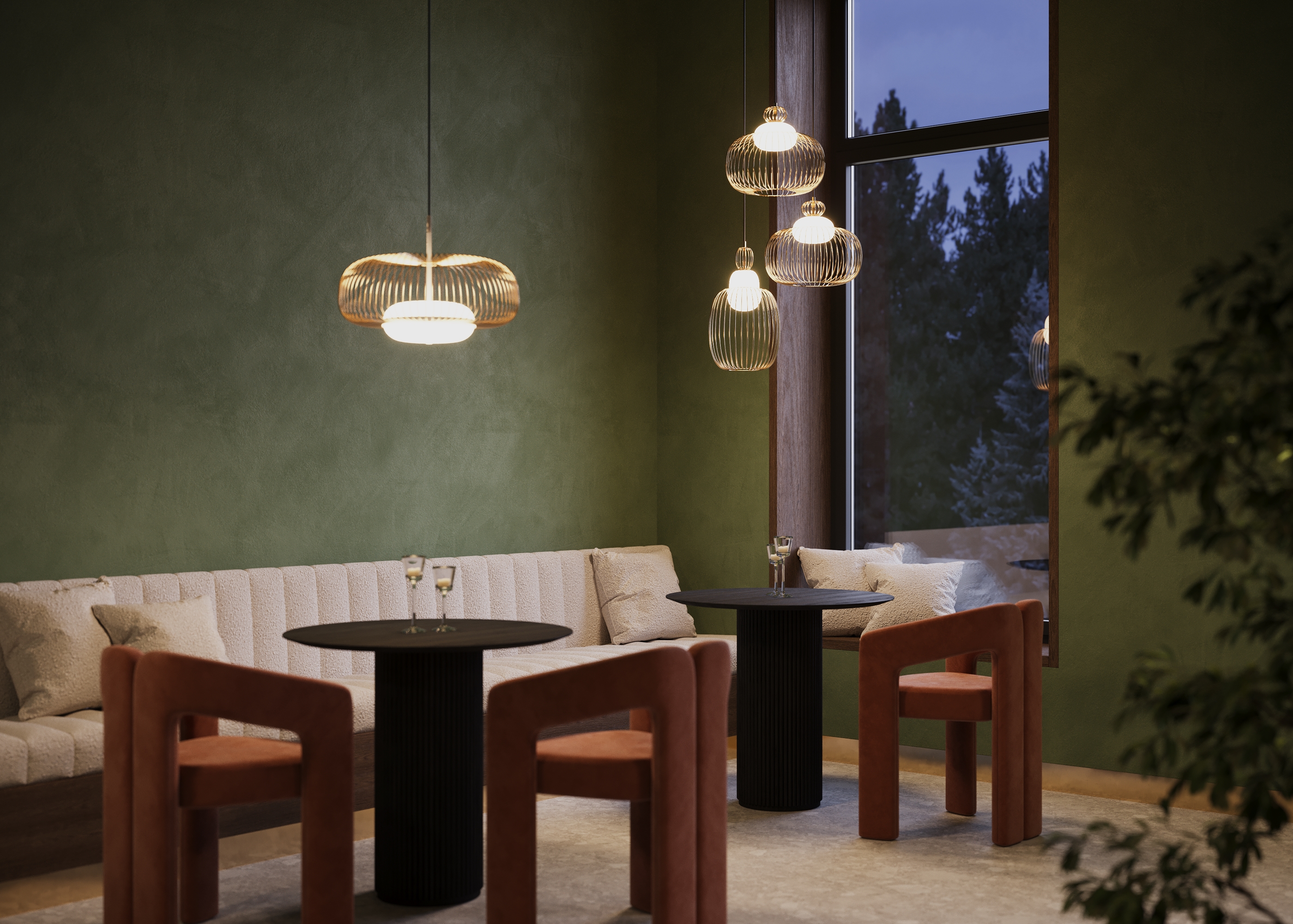 картинка Подвесной светильник Maytoni MOD376PL-L30G3K