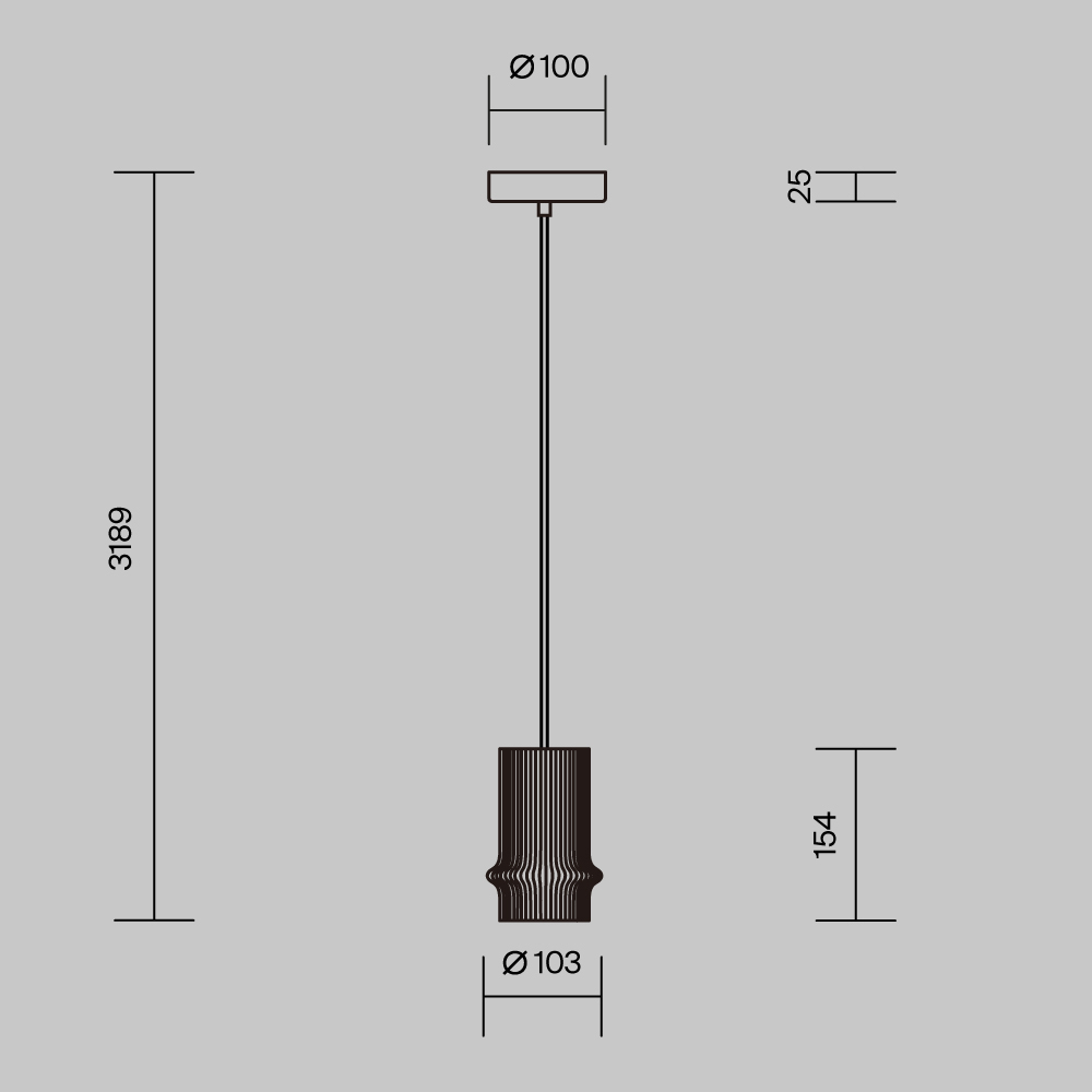 картинка Подвесной светильник Maytoni MOD430PL-L5W3K